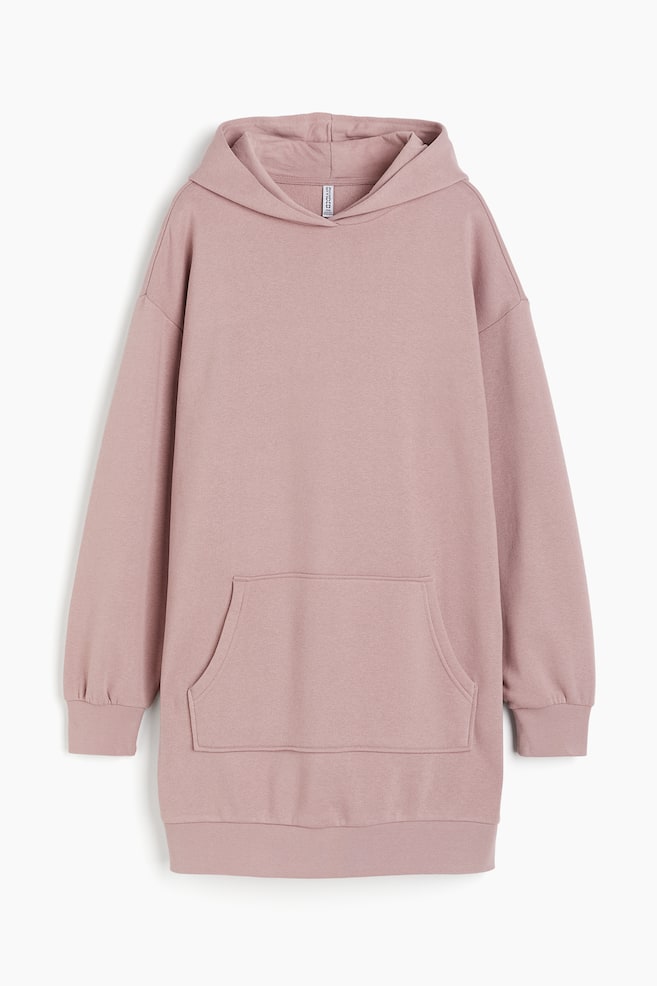 Hooded sweatshirt dress - Dusty pink/Black/Dark grey/Natural white
/dc/dc/dc/dc/dc - 1