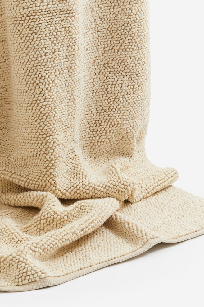 Textured-weave wool-blend rug - Light beige - 3