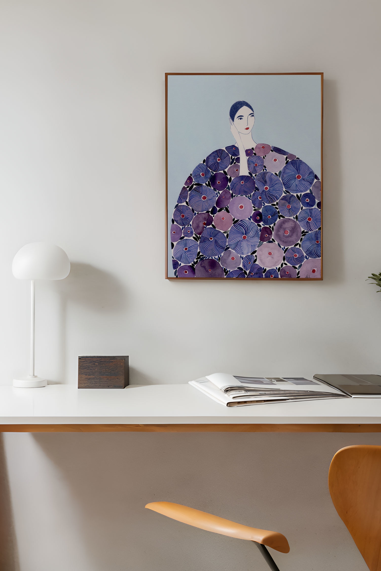 La Poire - Lilac Coat - Syren/kvinde I Lilla Frakke