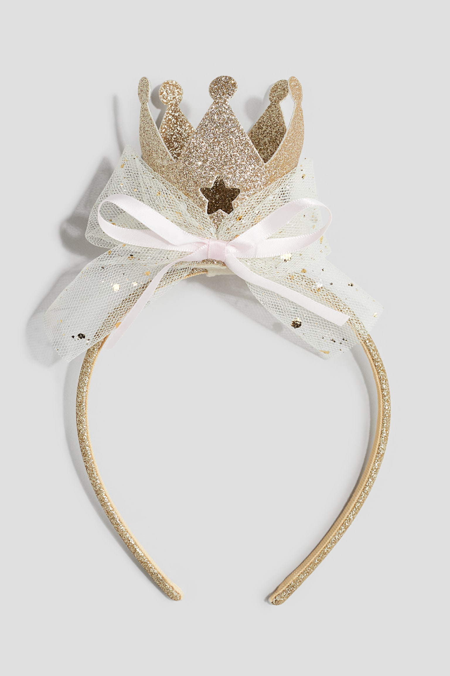 Appliquéd Alice band - Gold-coloured/Crown - 1