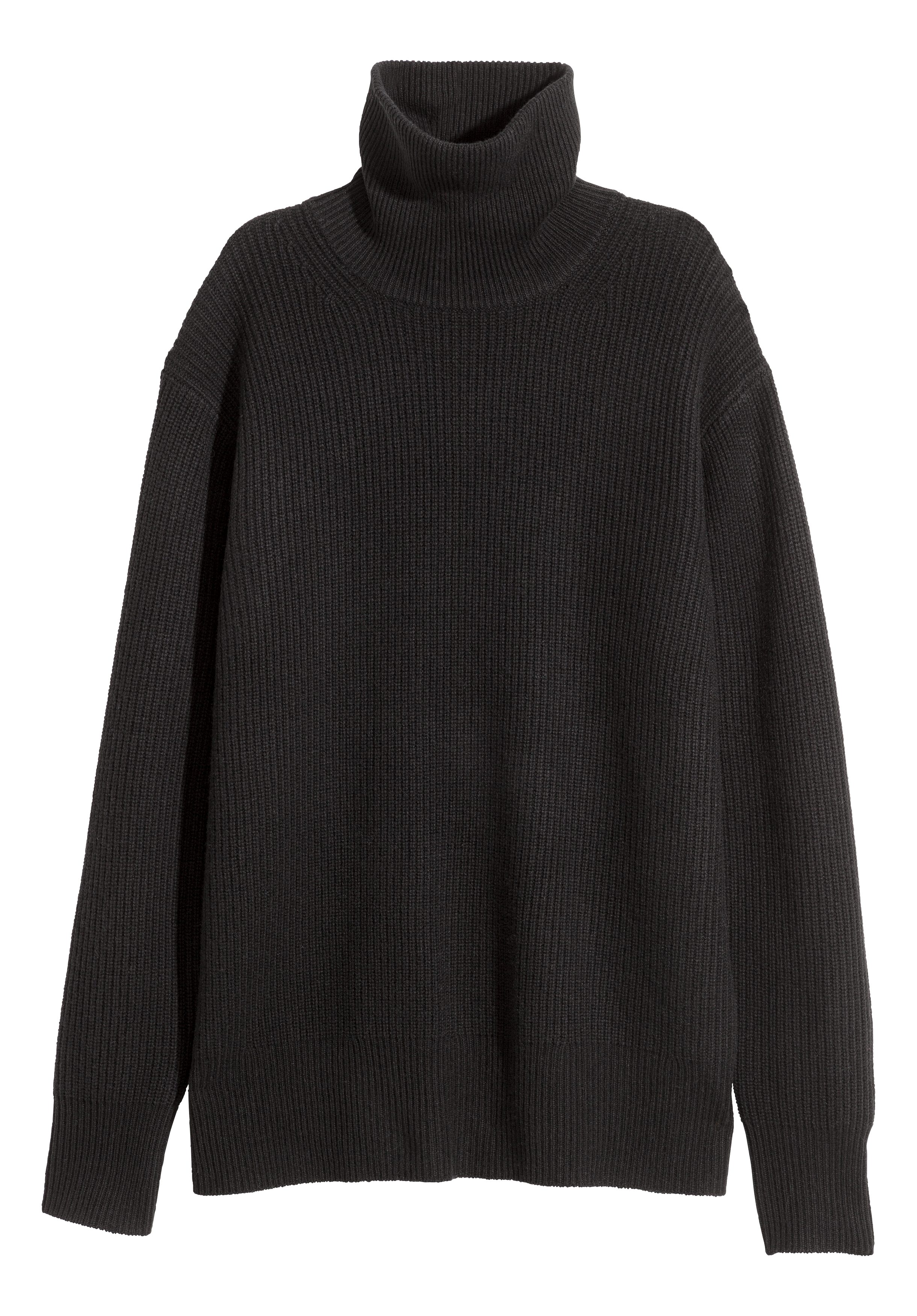 Cashmere-blend Turtleneck Sweater - Gray - Ladies | H&M US