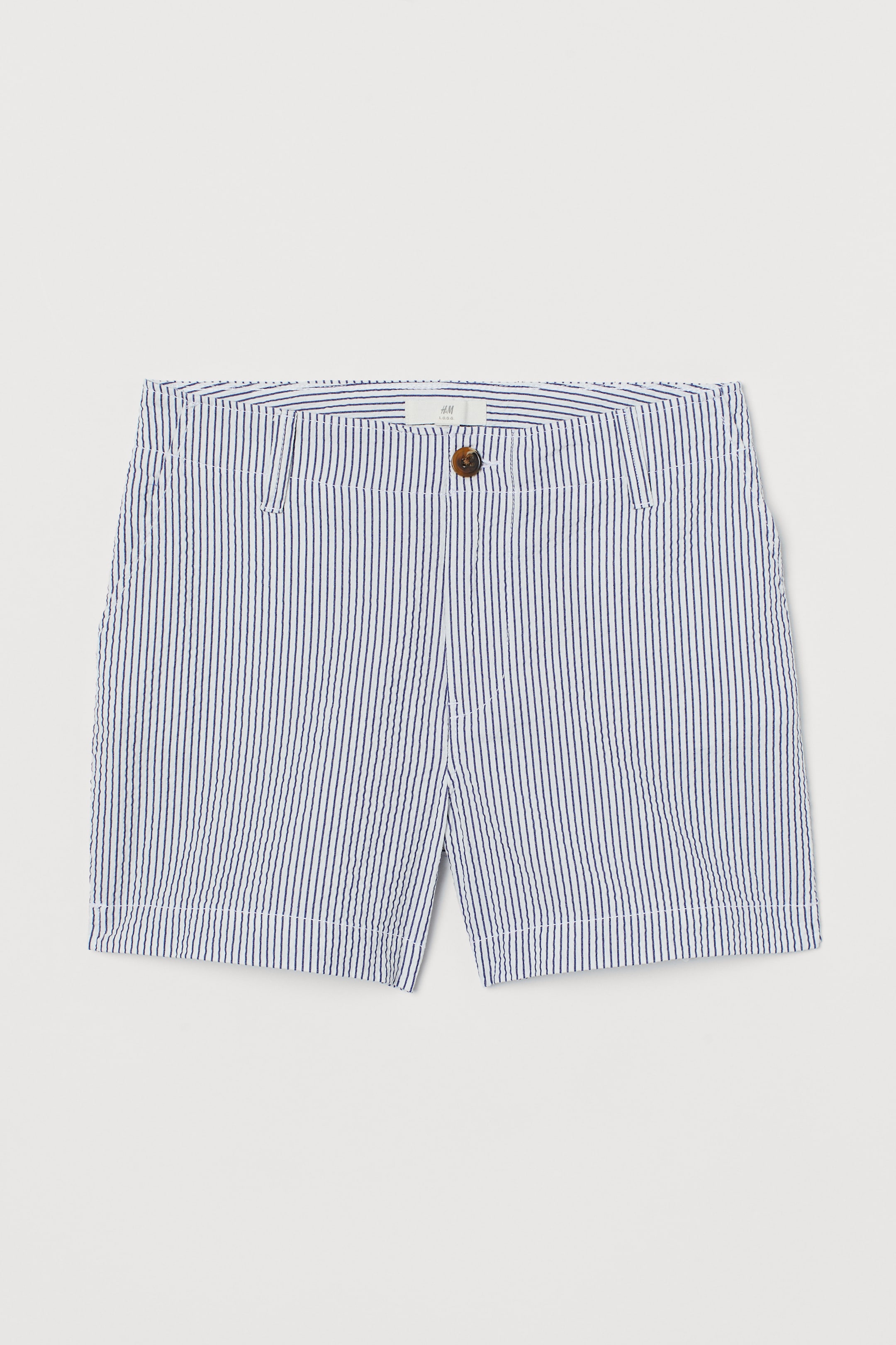 Ingrandisci l'immagine: Bermuda modello chinos - Bianco/seersucker - DONNA | H&M CH 1