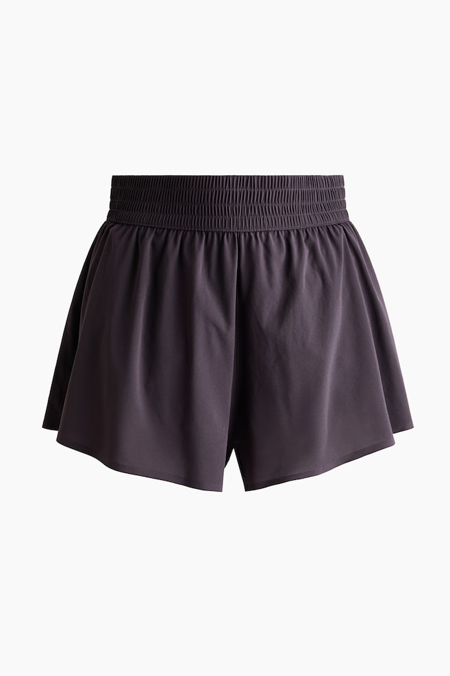 Short de sport superposé avec poche - Prune/Noir/Mûre de Boysen/Vert montagne/Blanc/Prune chocolat/Gris argile foncé/Mauve ancien - 1