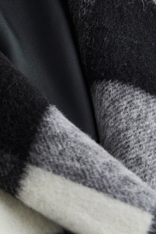 Double-breasted wool-blend coat - Black/Checked/Light beige/Black/Beige/Herringbone-patterned/dc - 2
