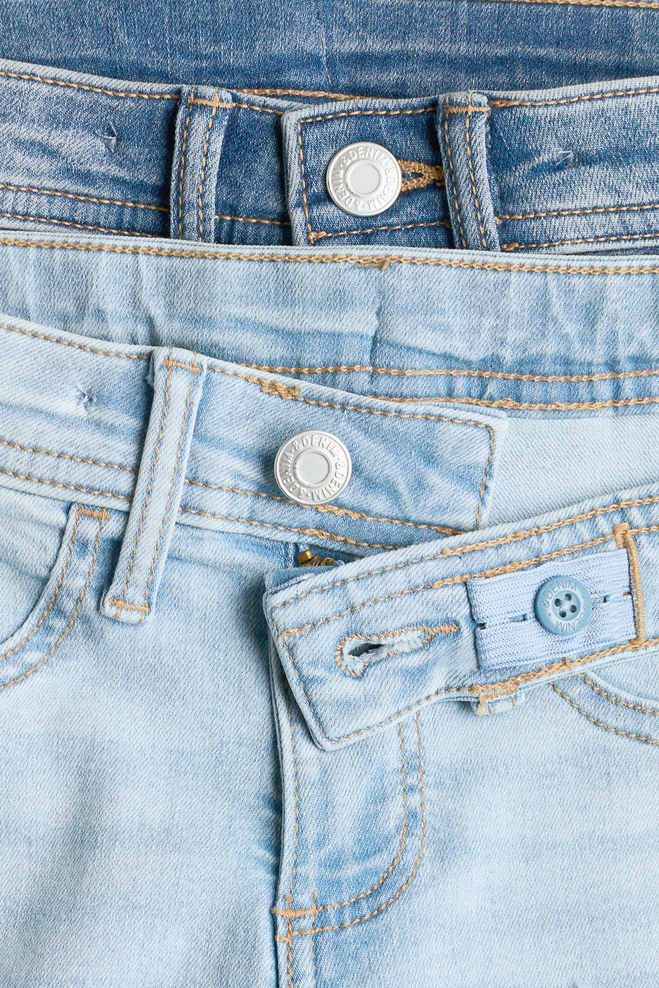 Lot de 2 jeans évasés Taille Basse