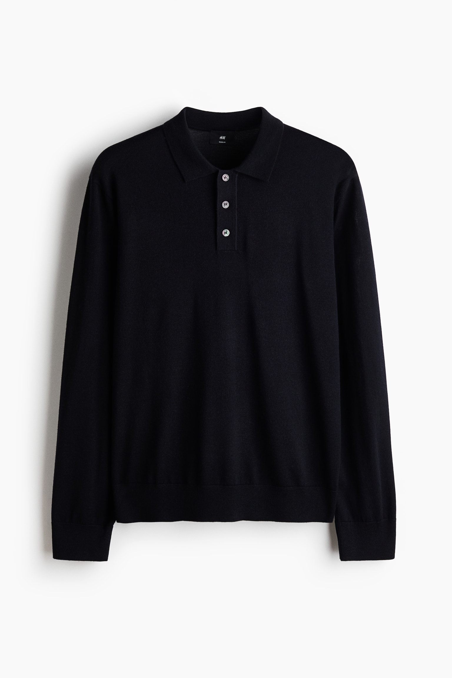 Polo in lana merinos Regular Fit - Navy blue/Mole/Grigio scuro mélange/Dark khaki green