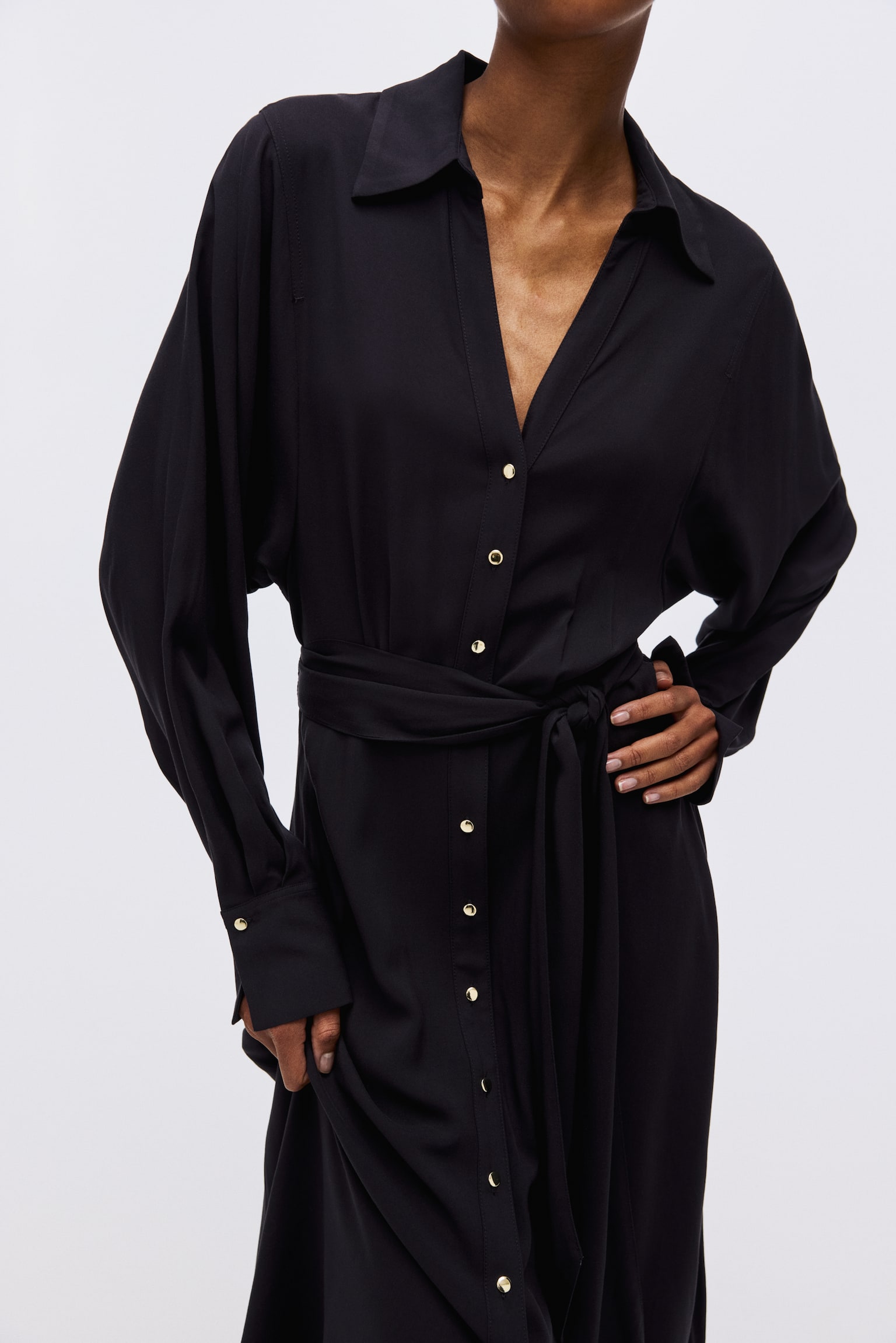 Shirt dress - Navy blue/Blue/Striped - 4