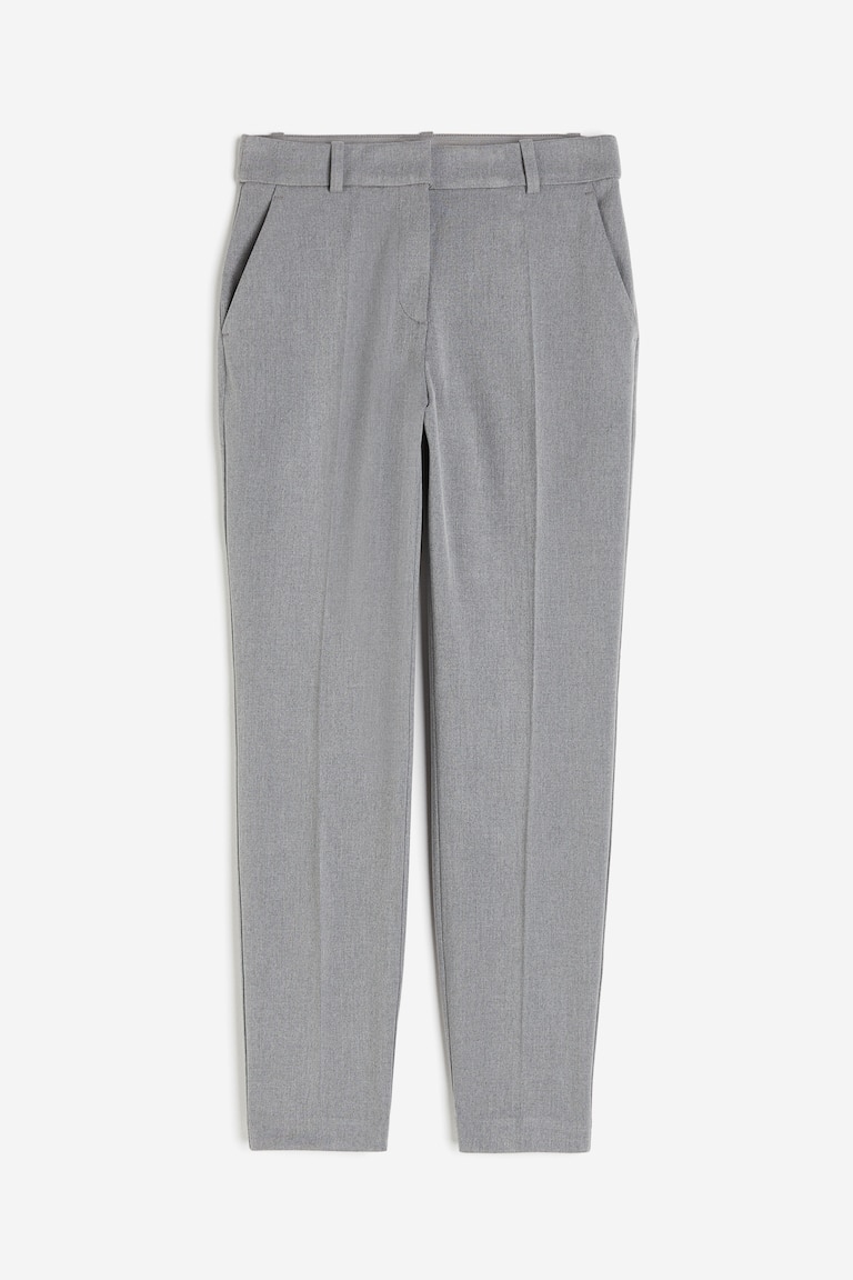 light grey cigarette trousers Women's Grey Cigarette trousers