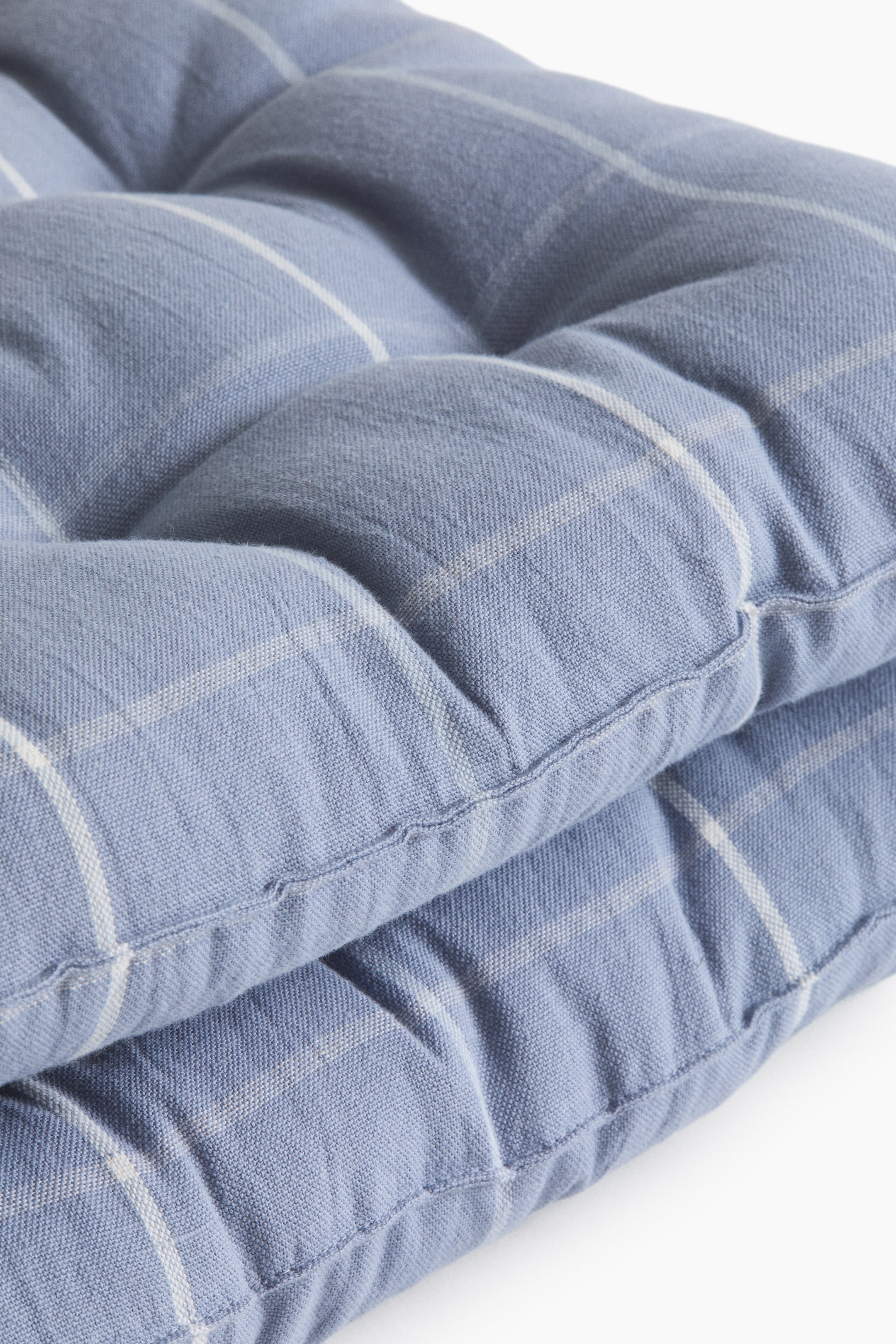 2-Pack Patterned Linen-Blend Seat Cushions