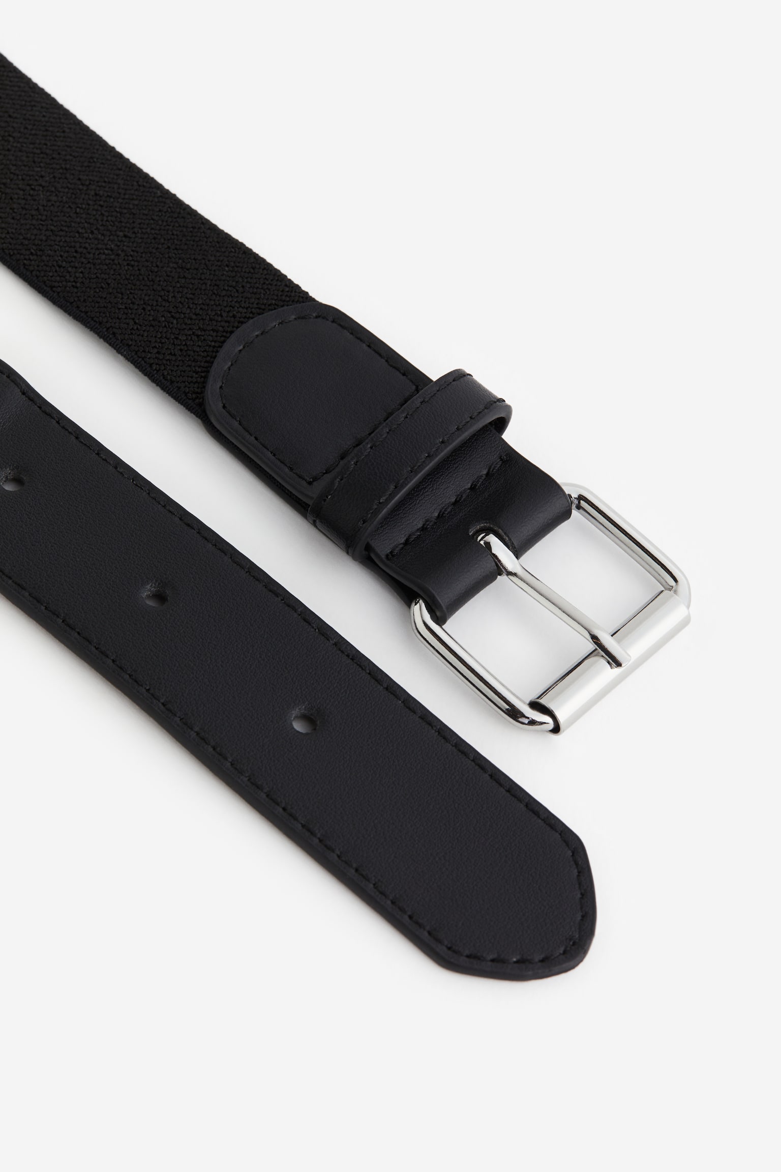 Elasticated belt - Black/Navy blue - 2