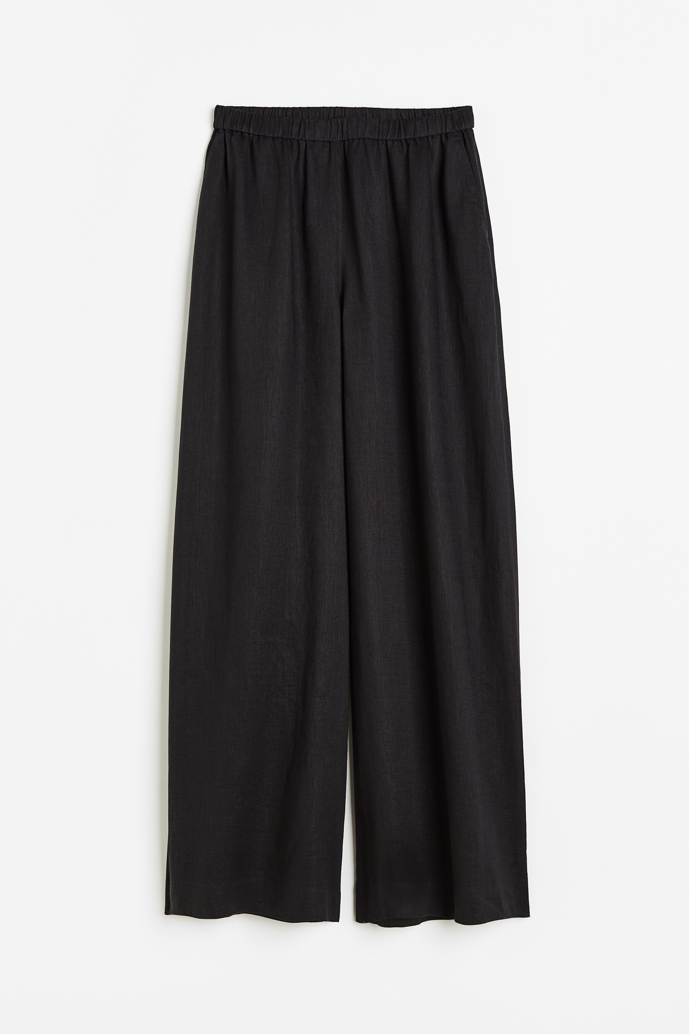 Wide linen trousers