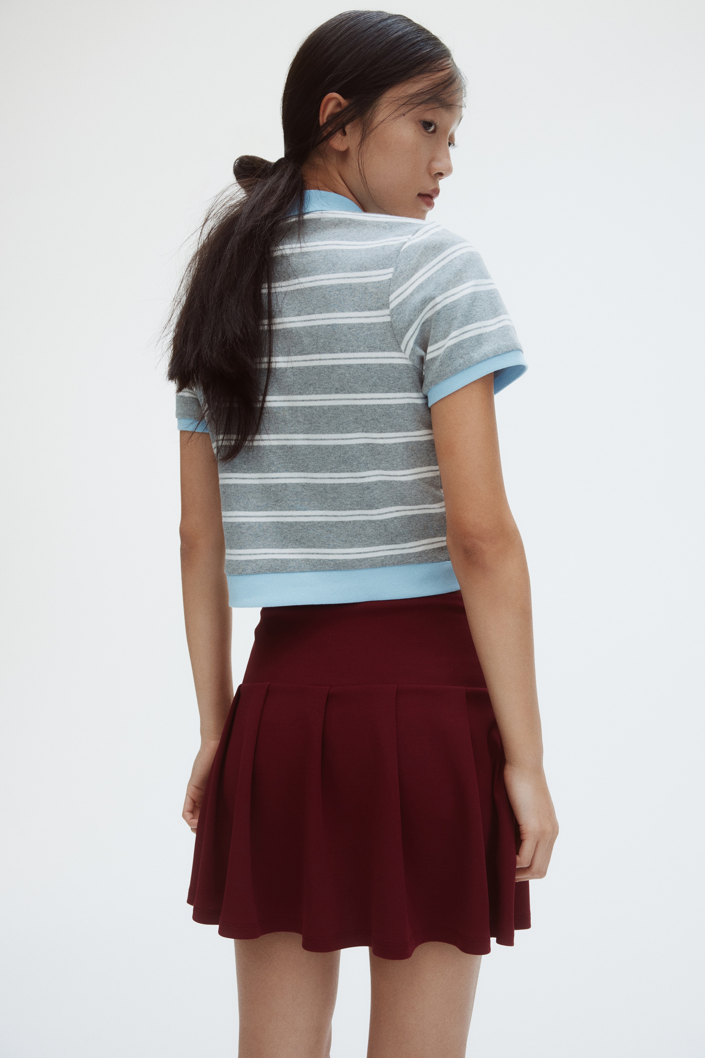 Pleated skort