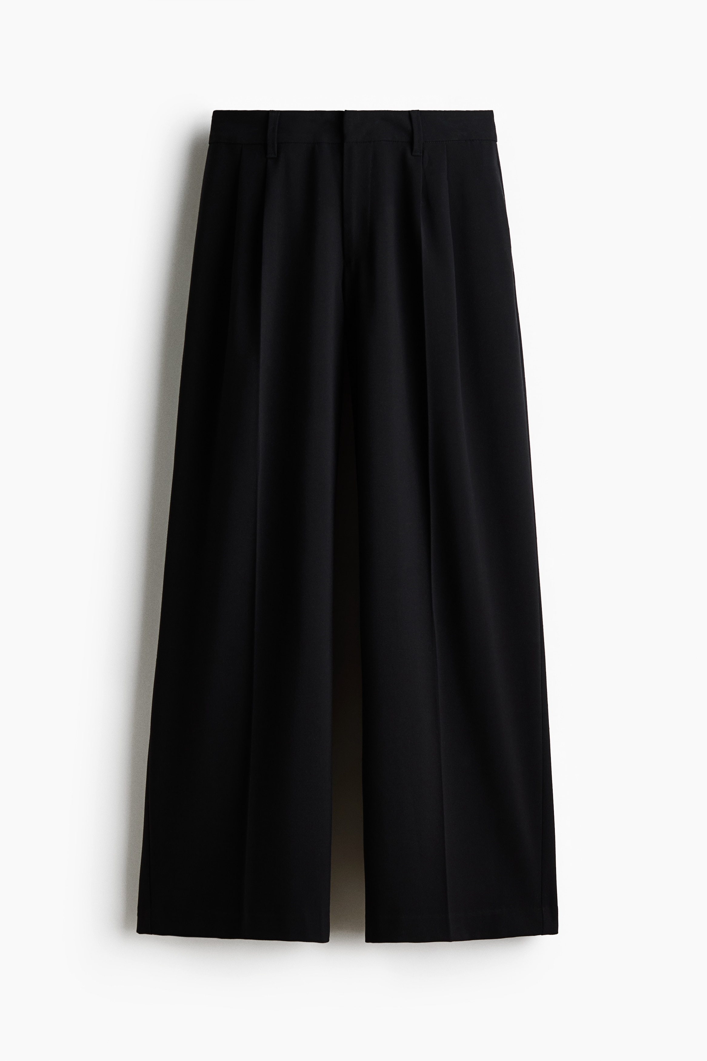 Wide-Leg Dress Pants - Black