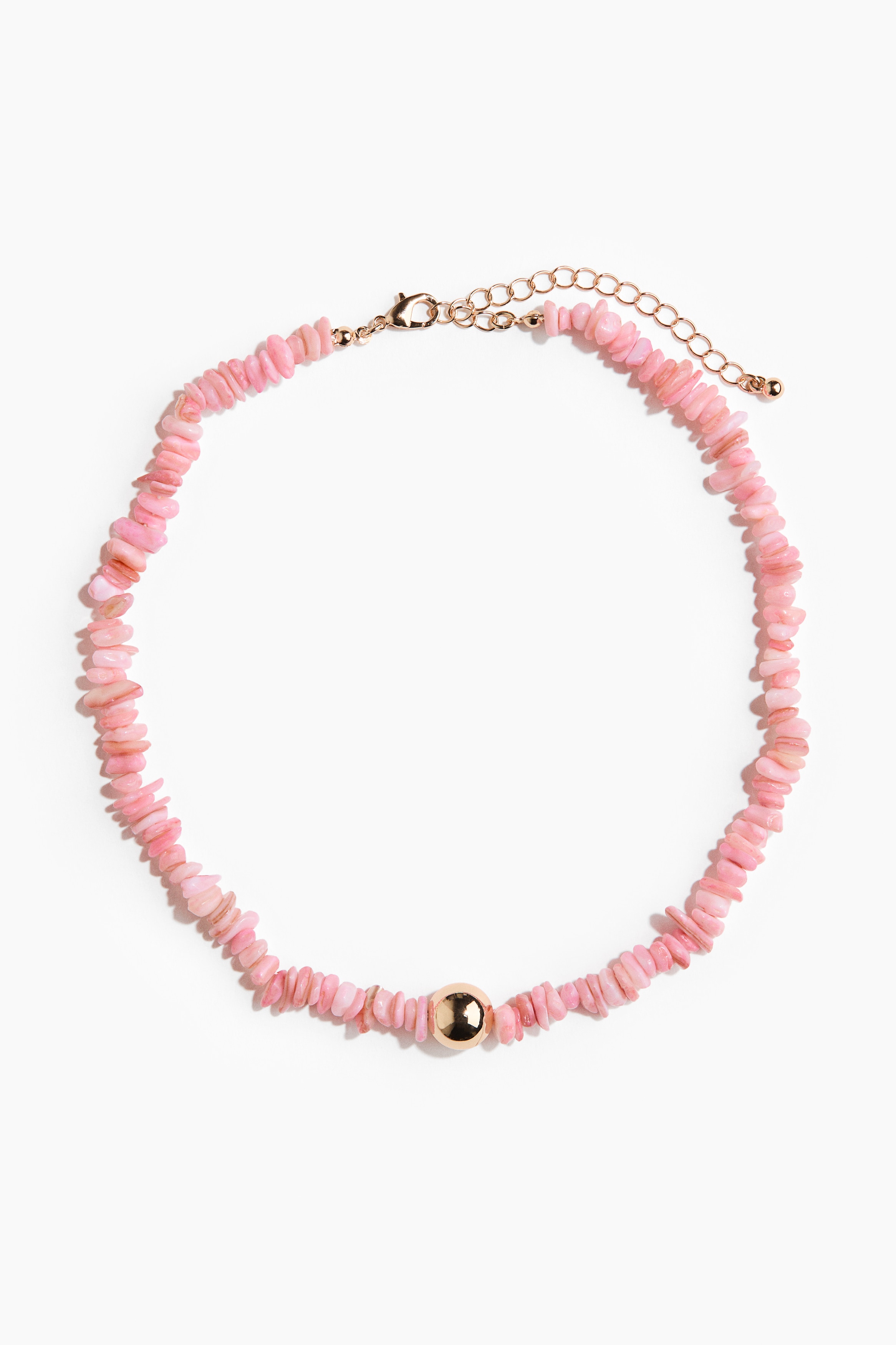 Beaded Necklace - Pink