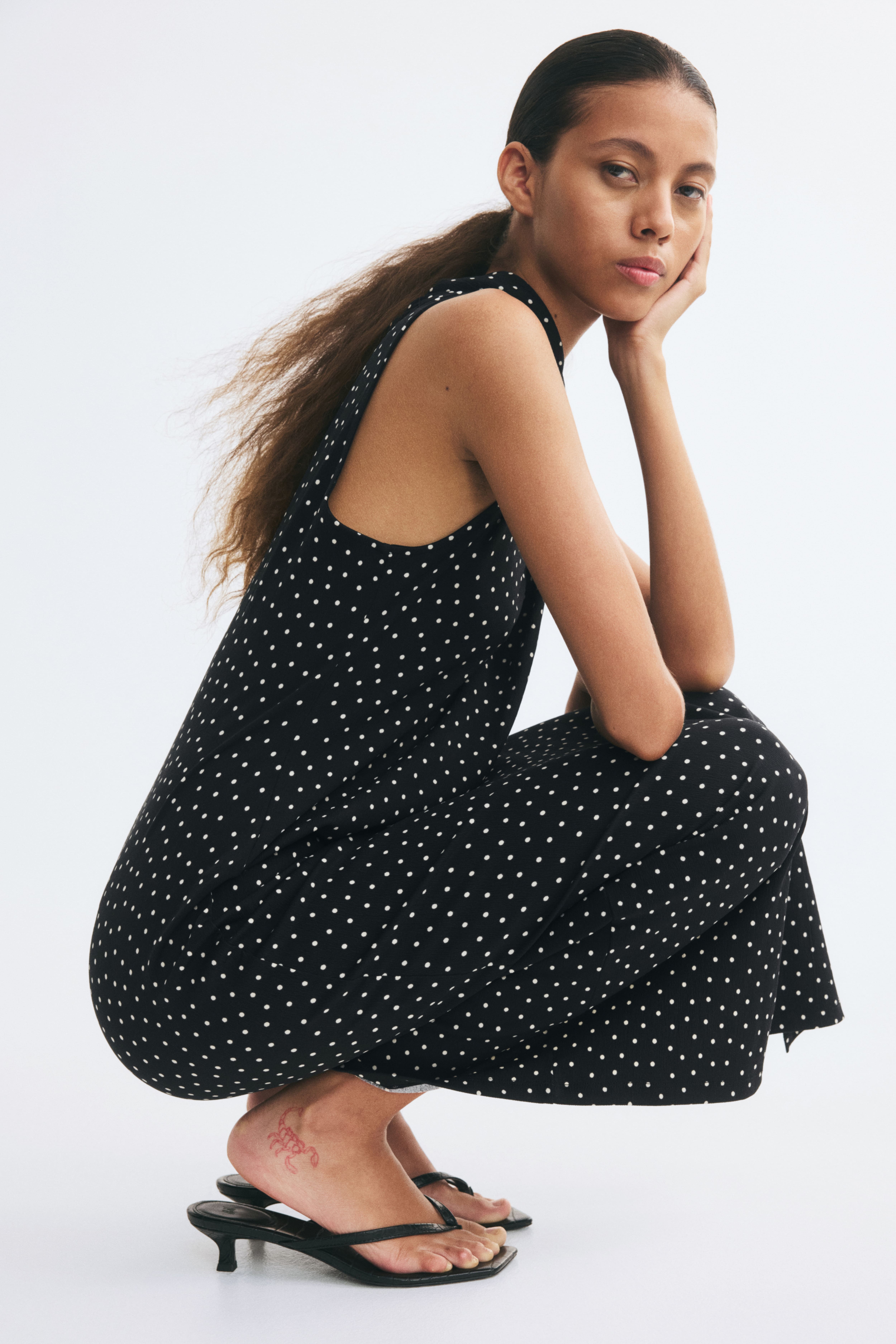 Wrap-Detail Dress