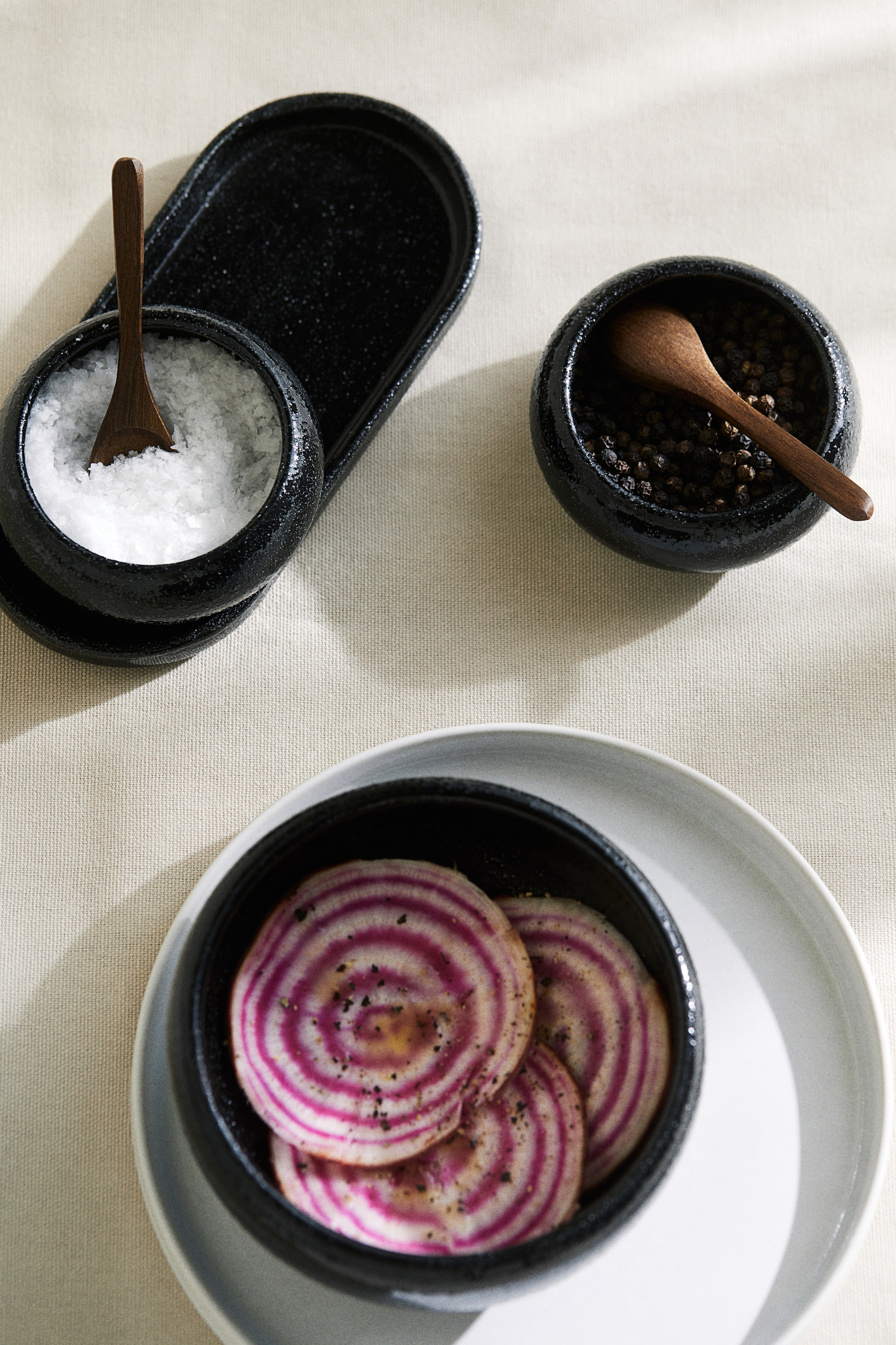 2-pack Stoneware Bowls with Spoons