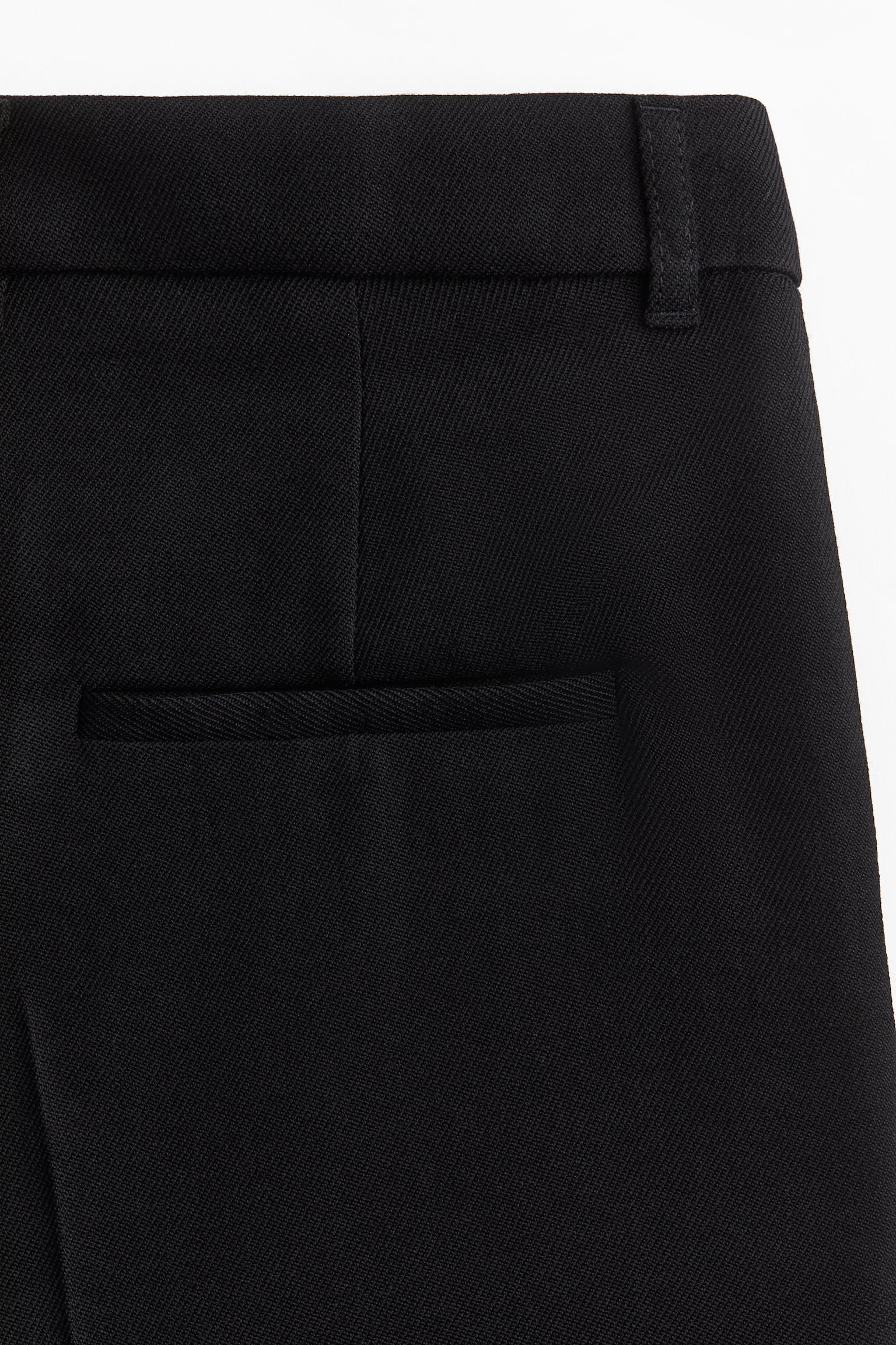 Tailored wool-blend trousers - Black/Dark grey - 3