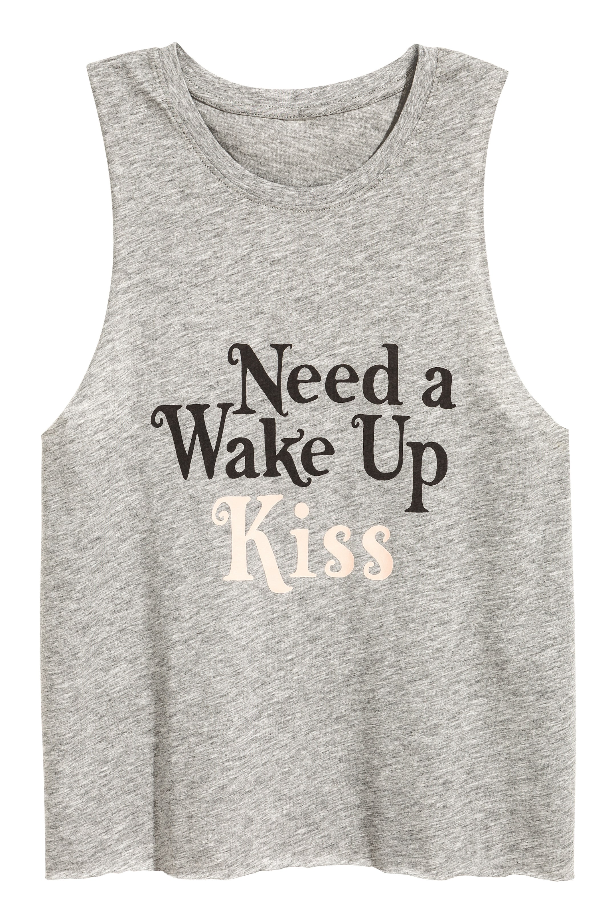 View larger image: Pyjamas with top and shorts - Grey marl - Ladies | H&M GB 1