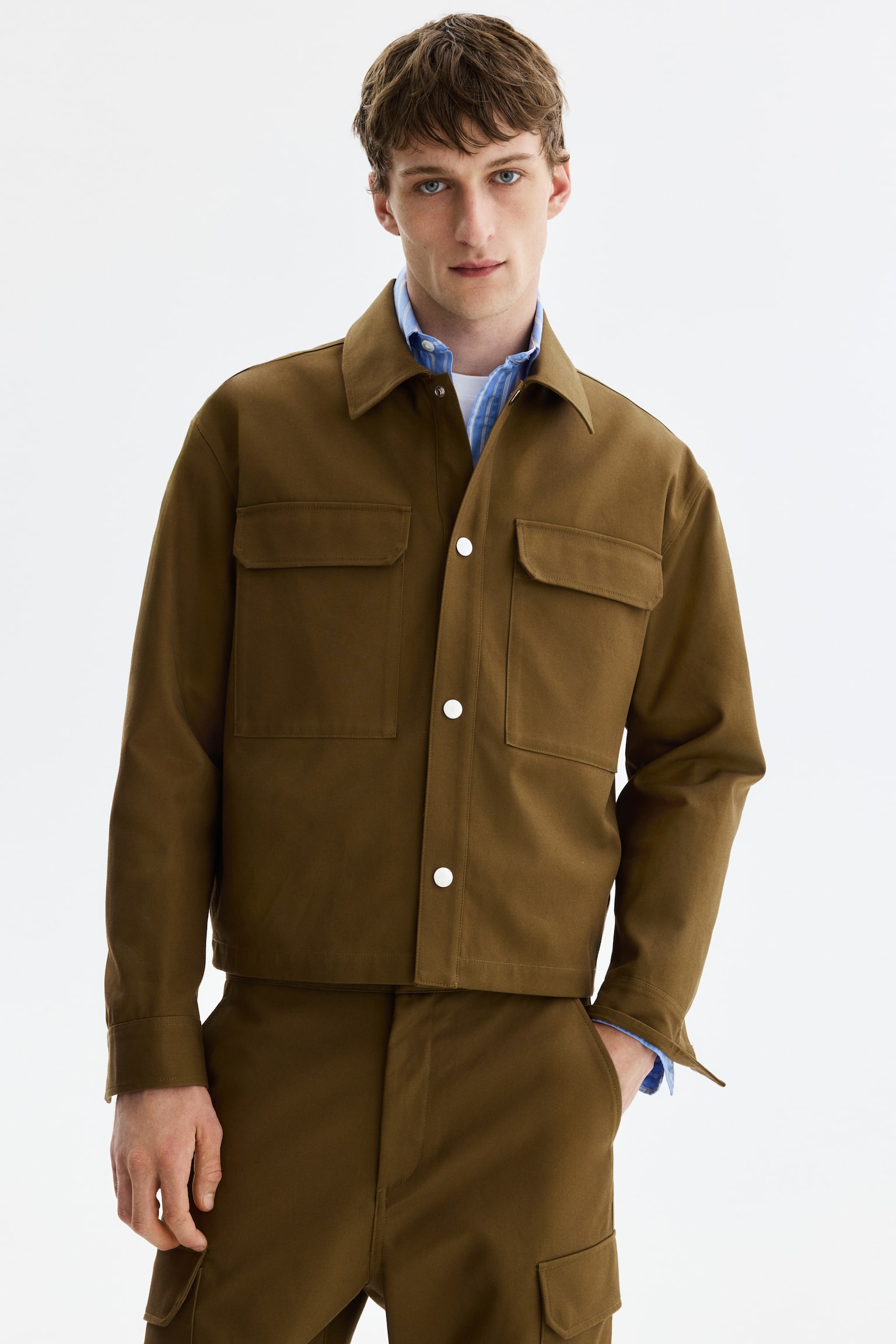 Surchemise boxy - Vert kaki - 2