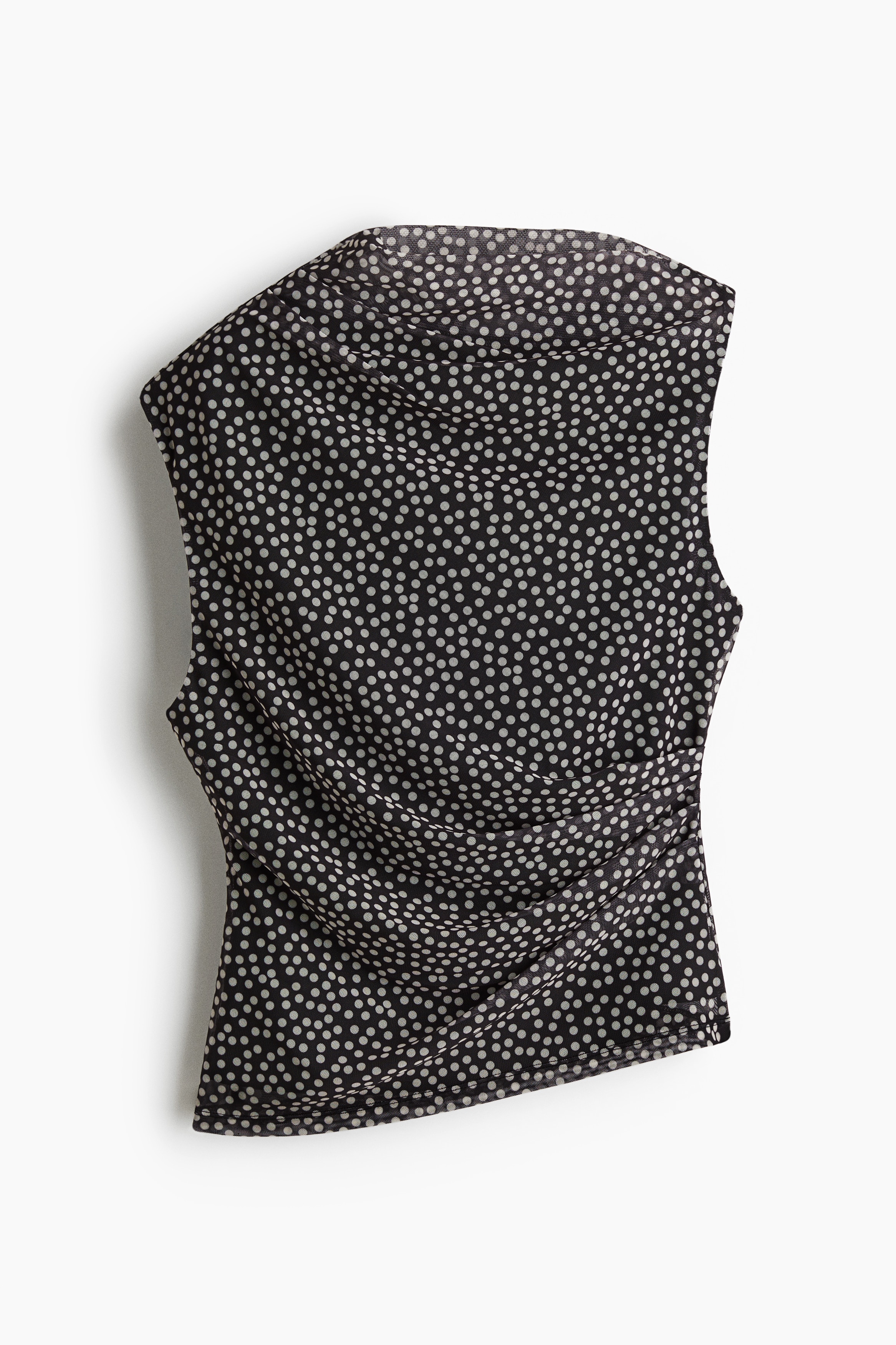 Drapeli File Üst - Siyah/Puantiyeli/Lacivert/Şal desenli/Açık bej/Desenli