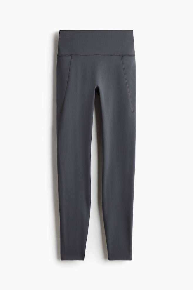 Pocket-detail sports leggings with SoftMove™ - Dark grey/Chocolate plum/Light dusty purple/Dark brown/Black/Chocolate plum/Truffle grey - 1