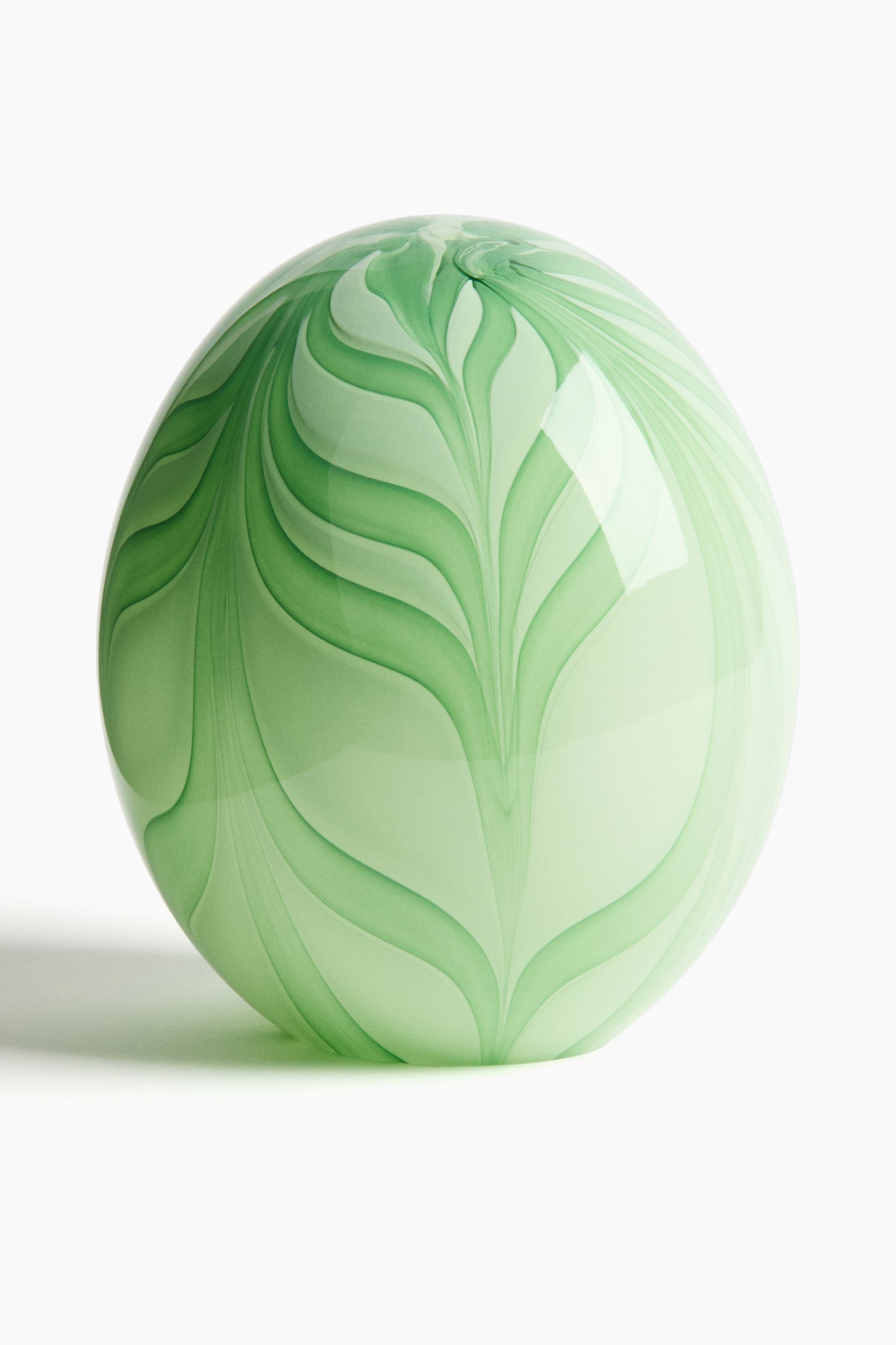 Grosse Glasskulptur - Grün/Gelb