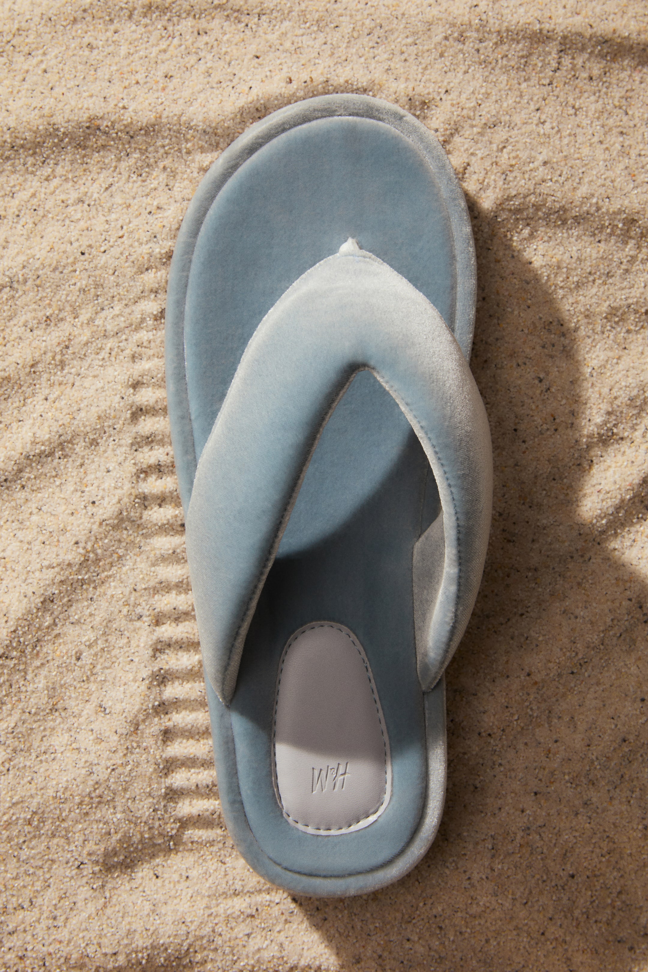 View larger image: Velour flip-flops - Dusty blue - Ladies | H&M GB 1