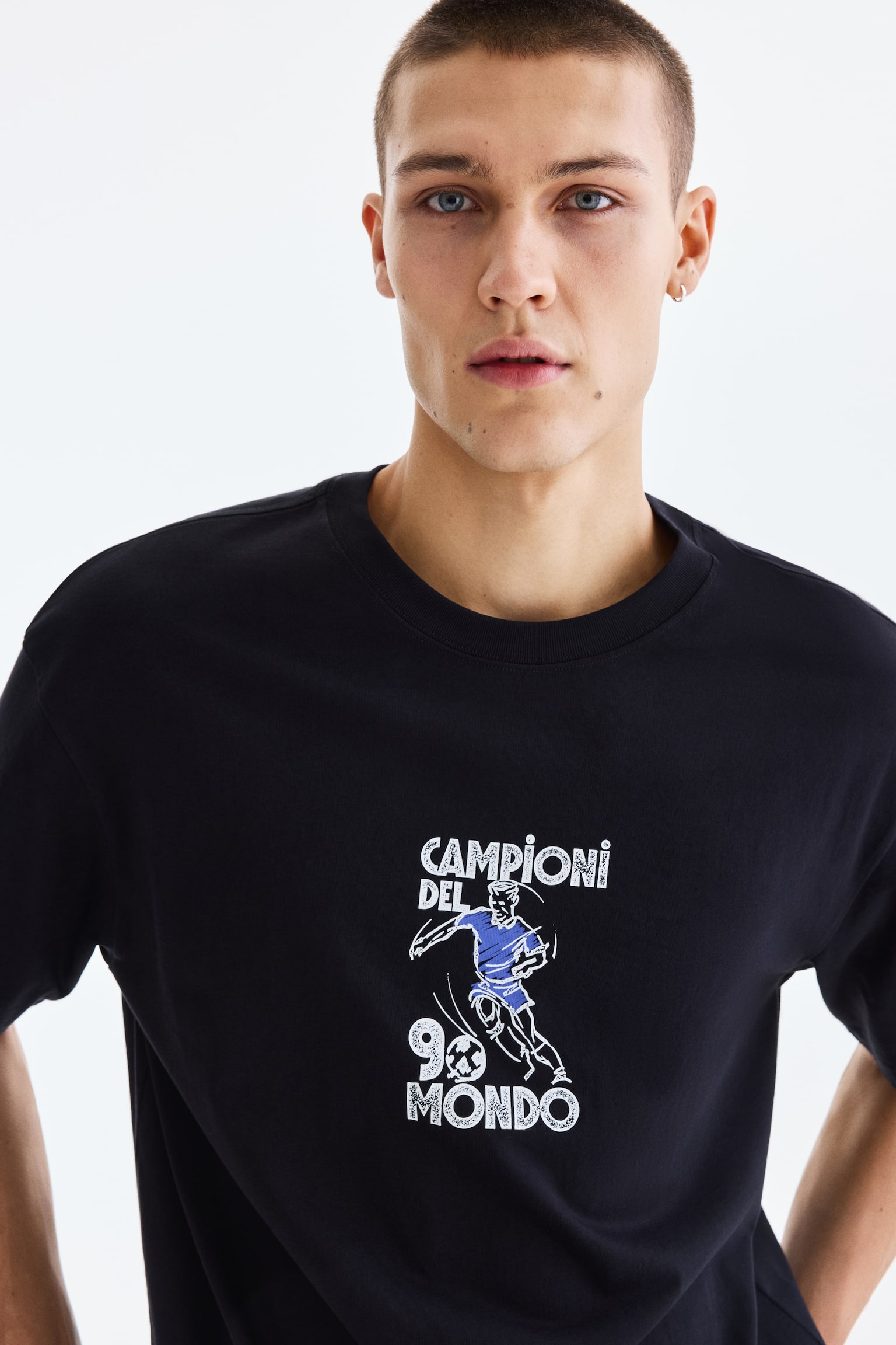 Loose Fit Printed T-shirt - Black/Campioni Del Mondo/Black/Keep the wild/White/Landry's/White/Flowever/White/Red Rock/Black/Brooklyn/Blue/San Diego/Khaki green/Adapt/Brown/Street hoops/Black/Trust yourself/Black/Phys. Ed. Class/Brown/Adapt/White/Next level ready/Turquoise/Emotional currents/Plum/Handle With Care/Navy blue/Not All Things Lost/Light blue/Wickford Hills - 7