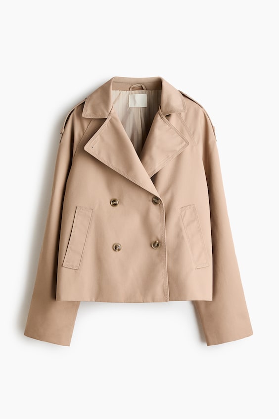 Женский короткий тренч H&M