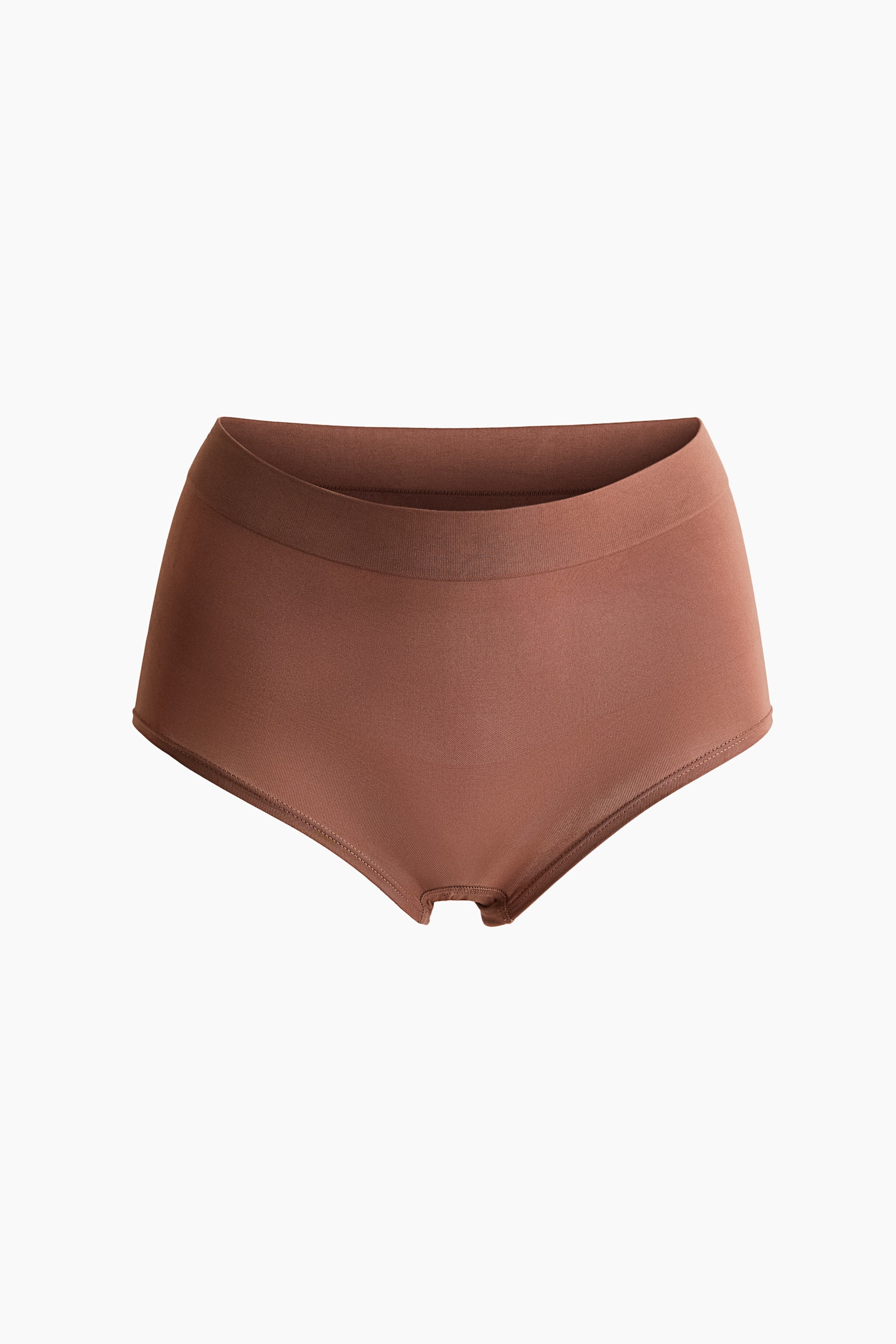 Seamless Light Shape Shortie briefs - Brown/Black - 1