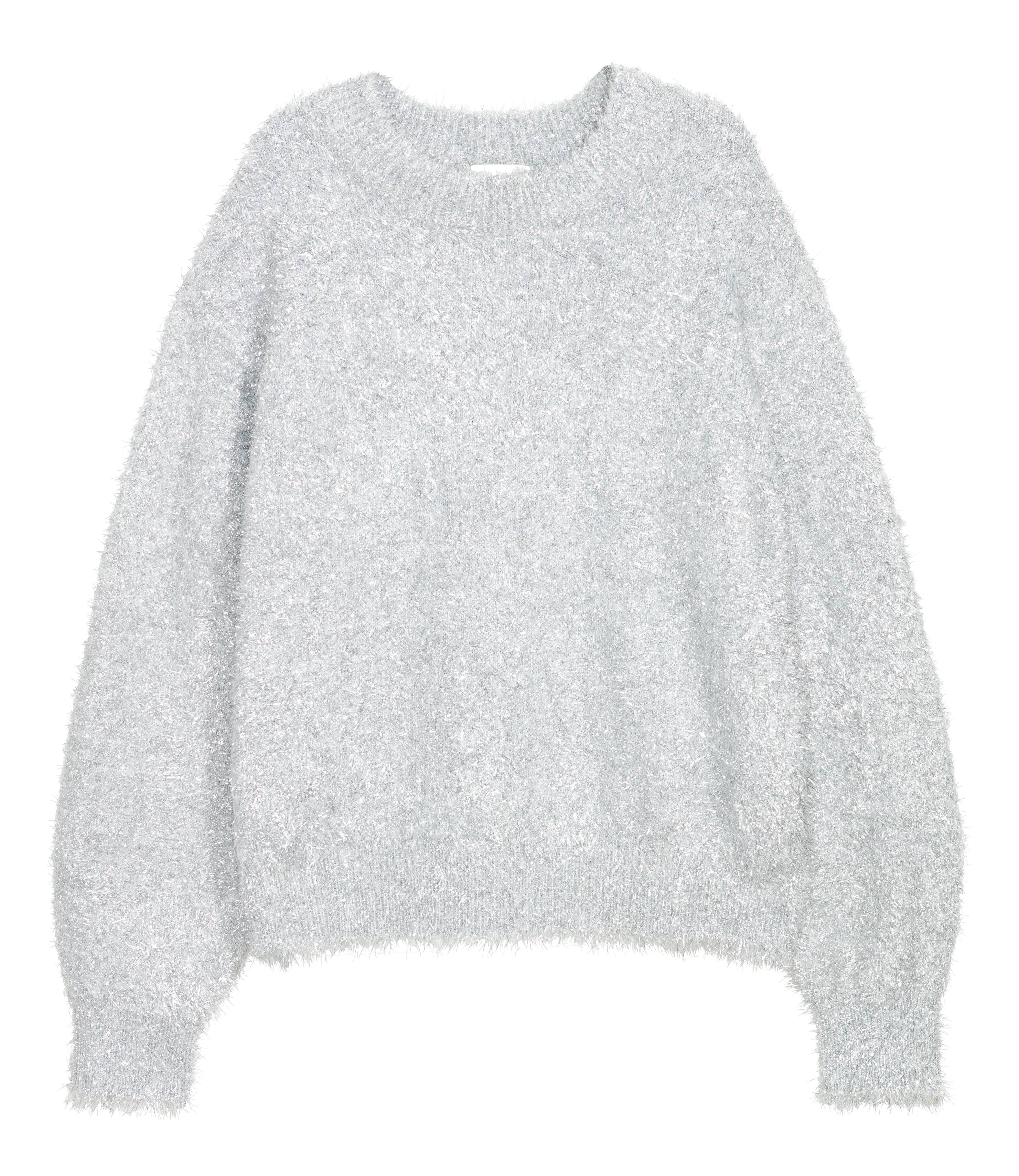 MSGM Silver Threads selling Drop Shoulder Puff-Sleeve Crew Neckline Sweater Size Medium