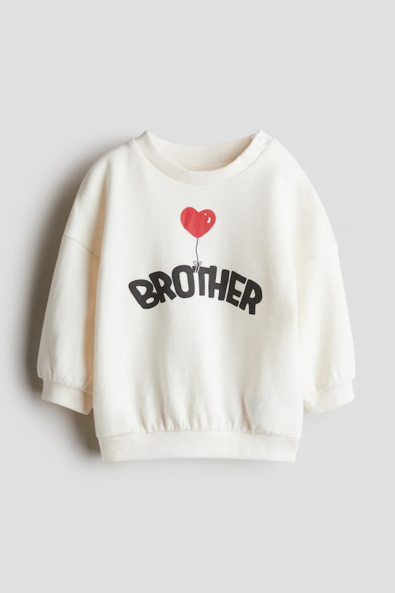 Детские худи H&M Sweatshirt with Printed Motif