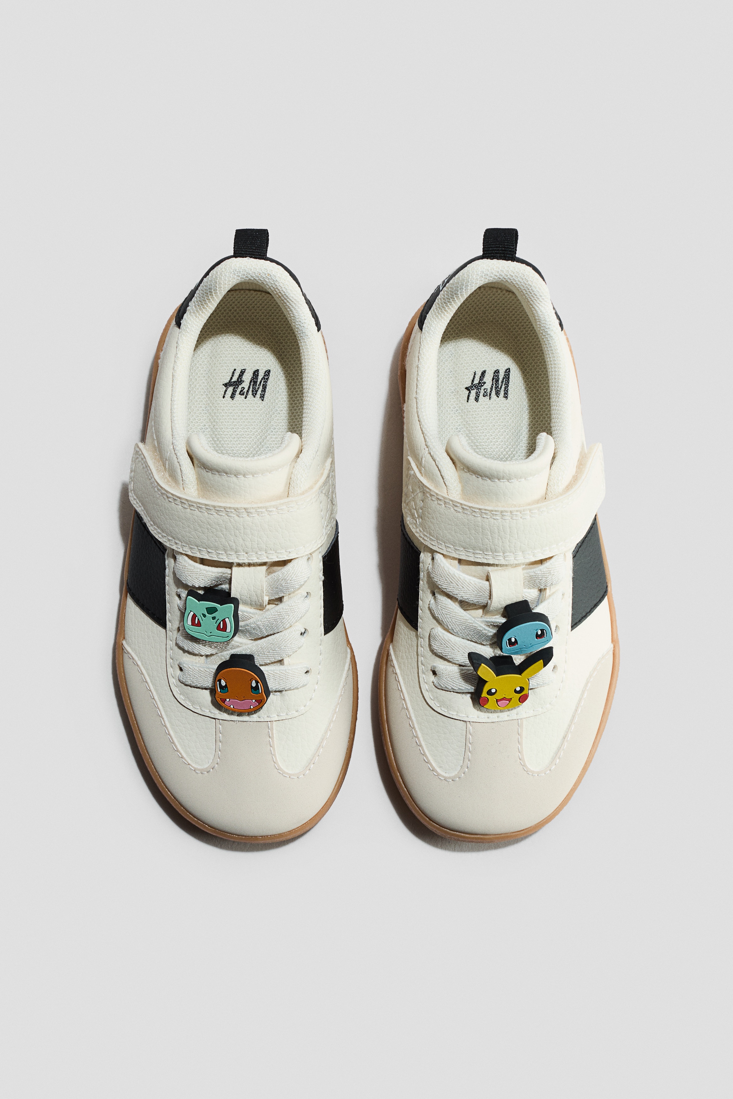 Sneakers with Appliqués - Cream/Pokémon/Navy blue/Marvel Comics/Beige/Bluey