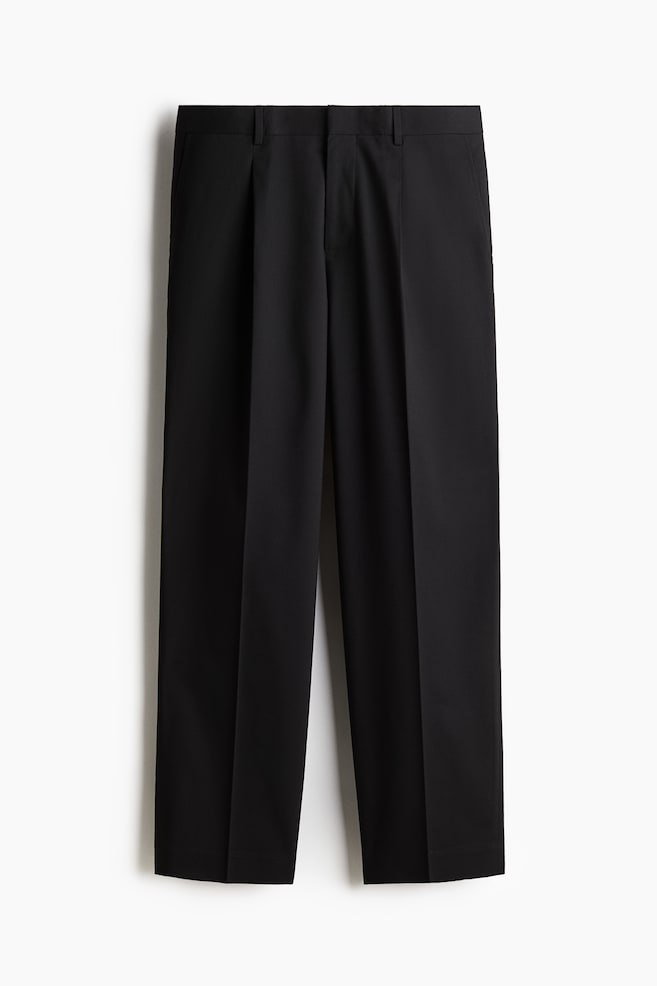 Calças de fato Relaxed Fit - Preto - 1