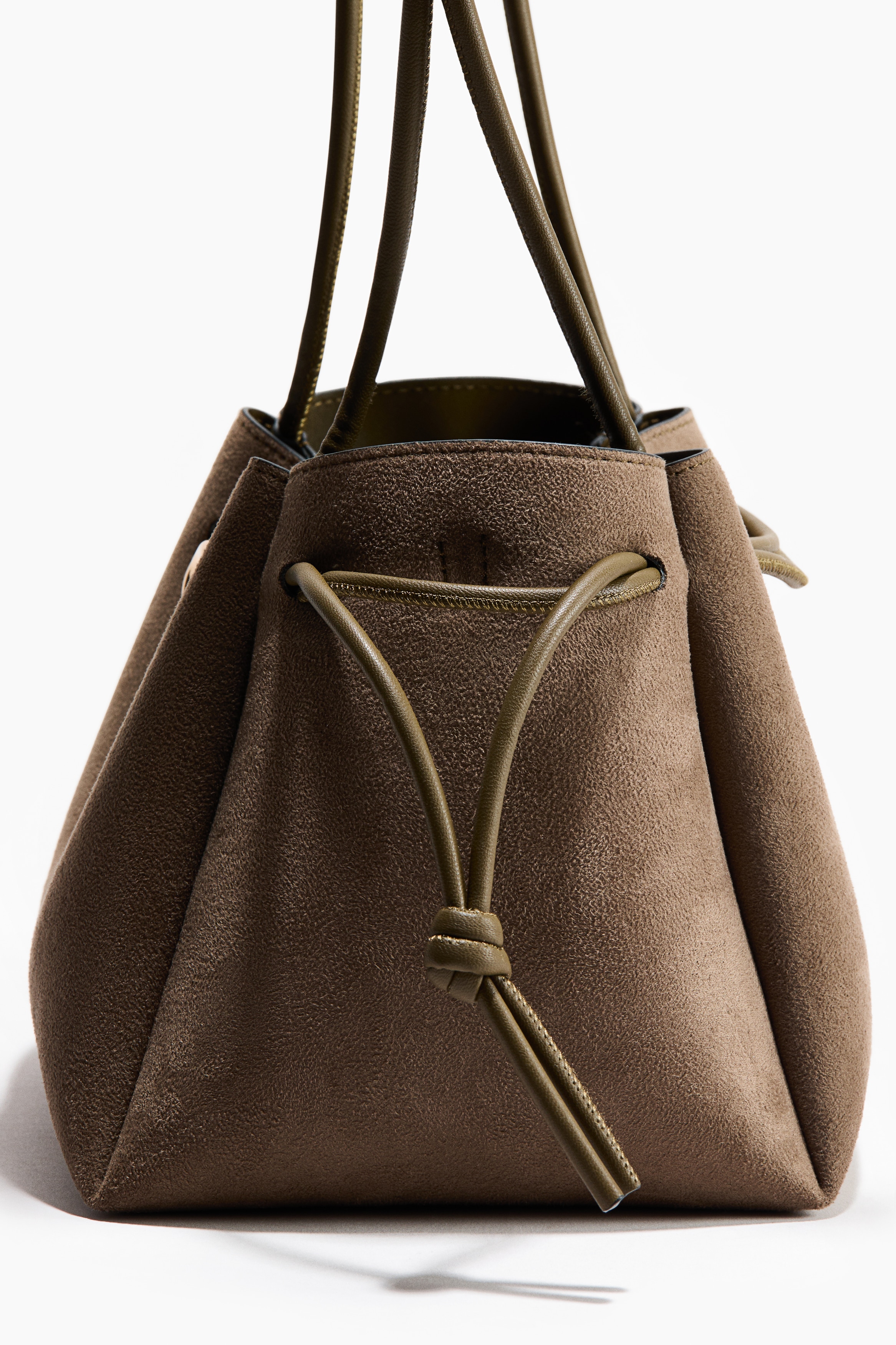 Drawstring-detail shoulder bag