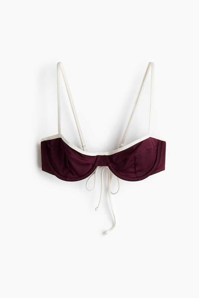 Top de bikini balconette - Borgoña - 1