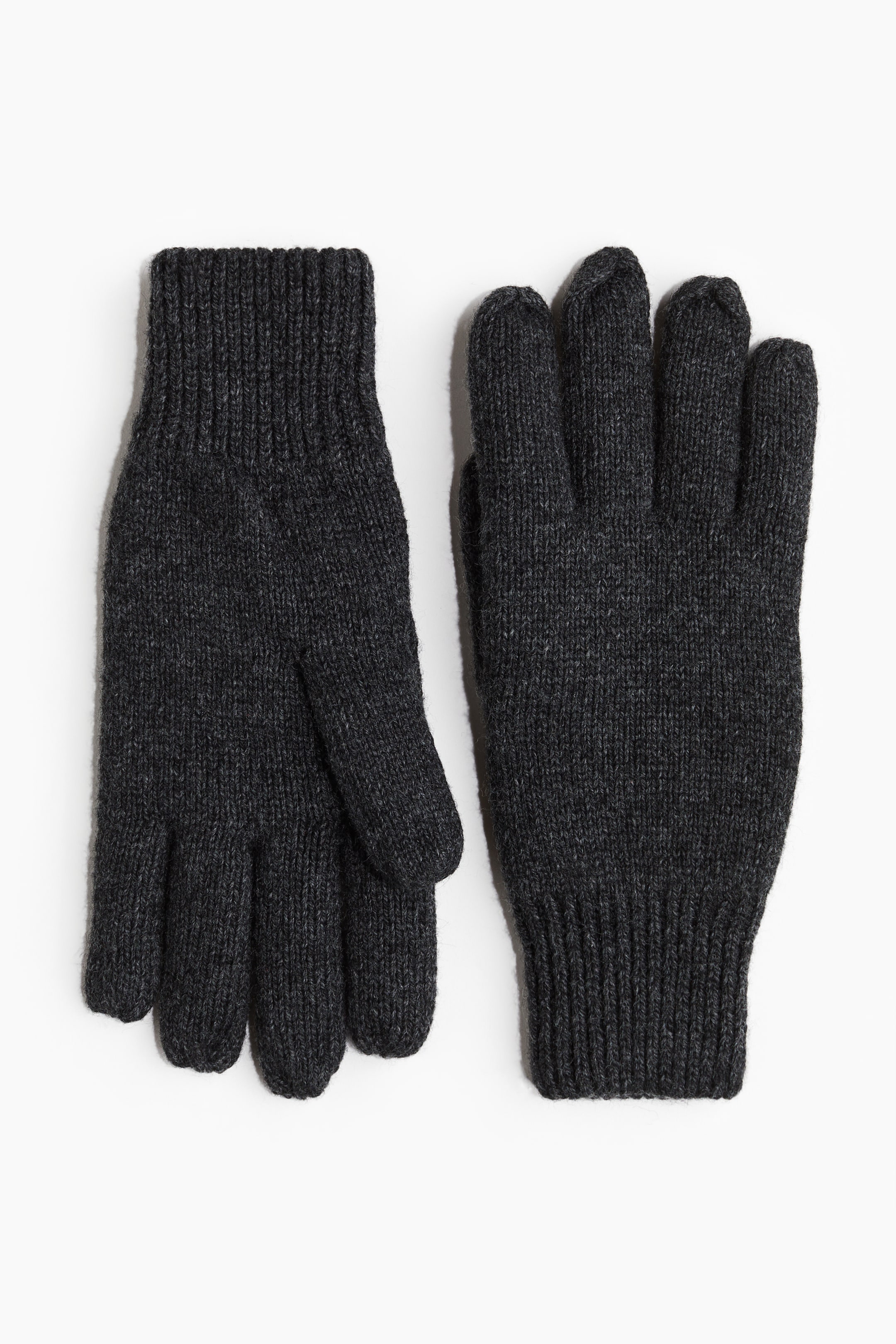 Wool-blend Knit Gloves