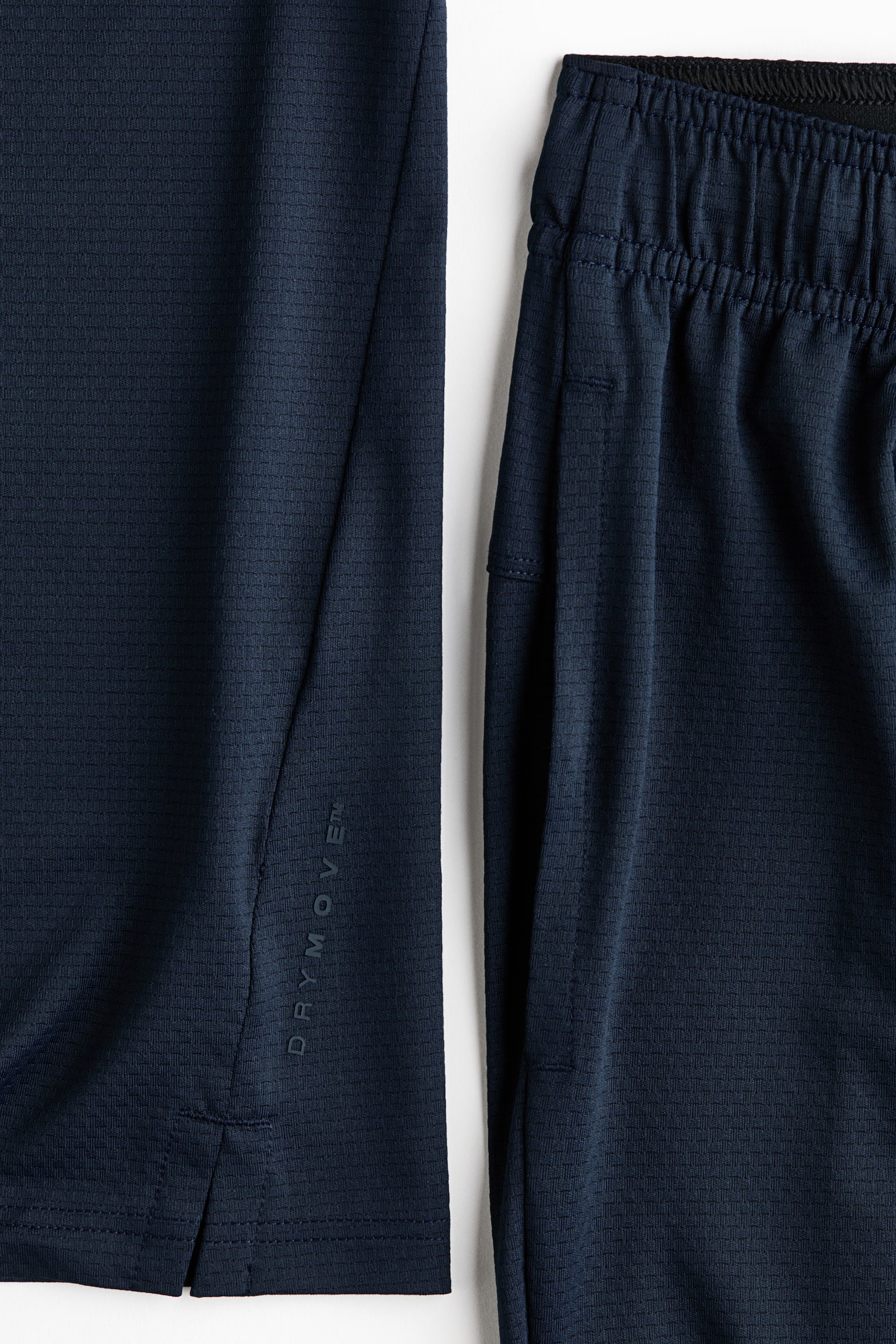 Детские комплекты H&M 2-Piece Sports Set with DryMove™, цвет: Тёмный синий — фото 5