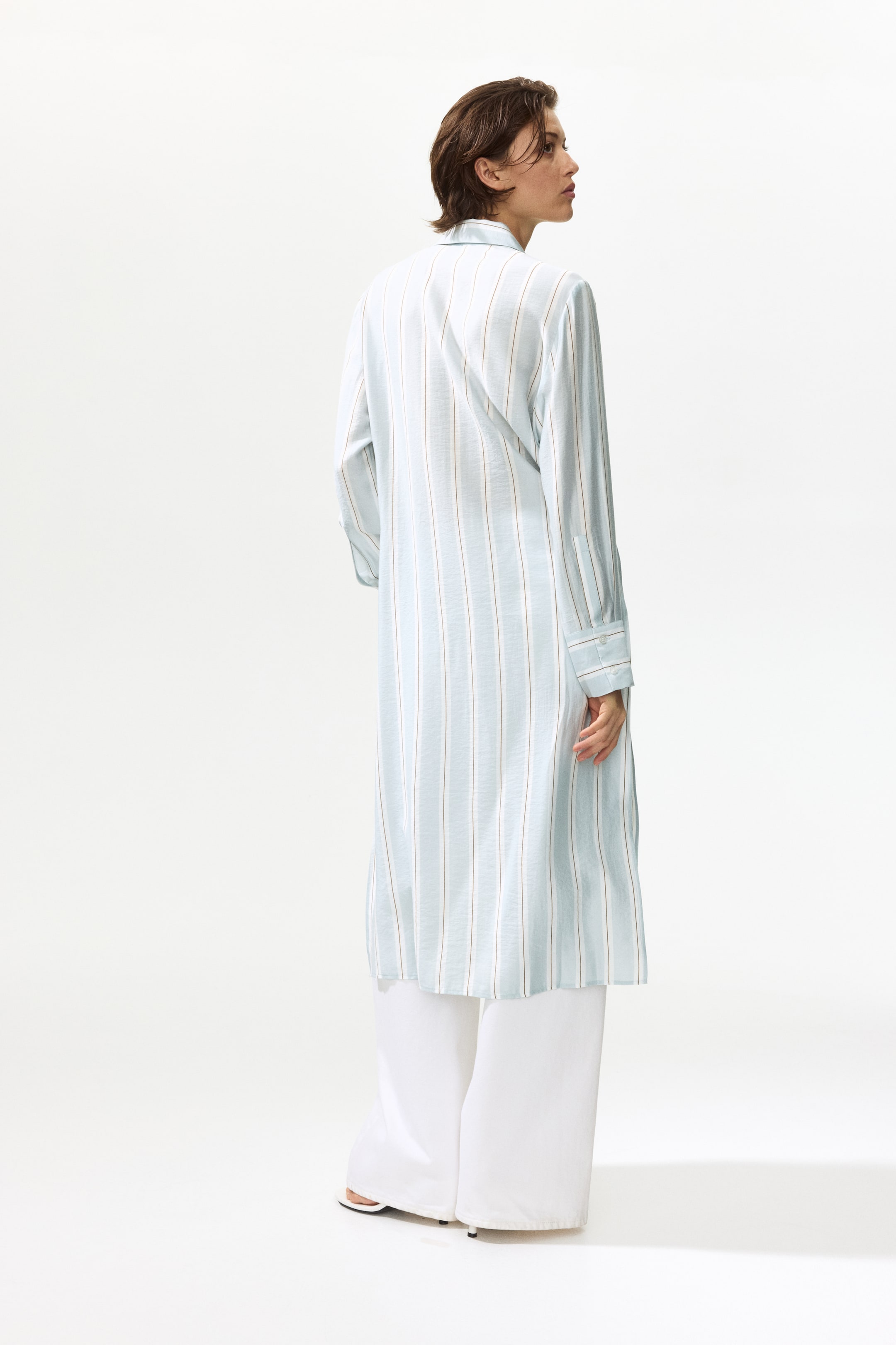 Long Viscose-Blend Shirt
