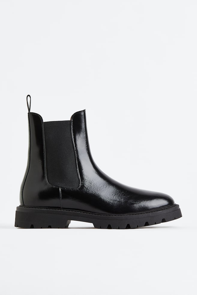 Leather Chelsea boots - Black - 1