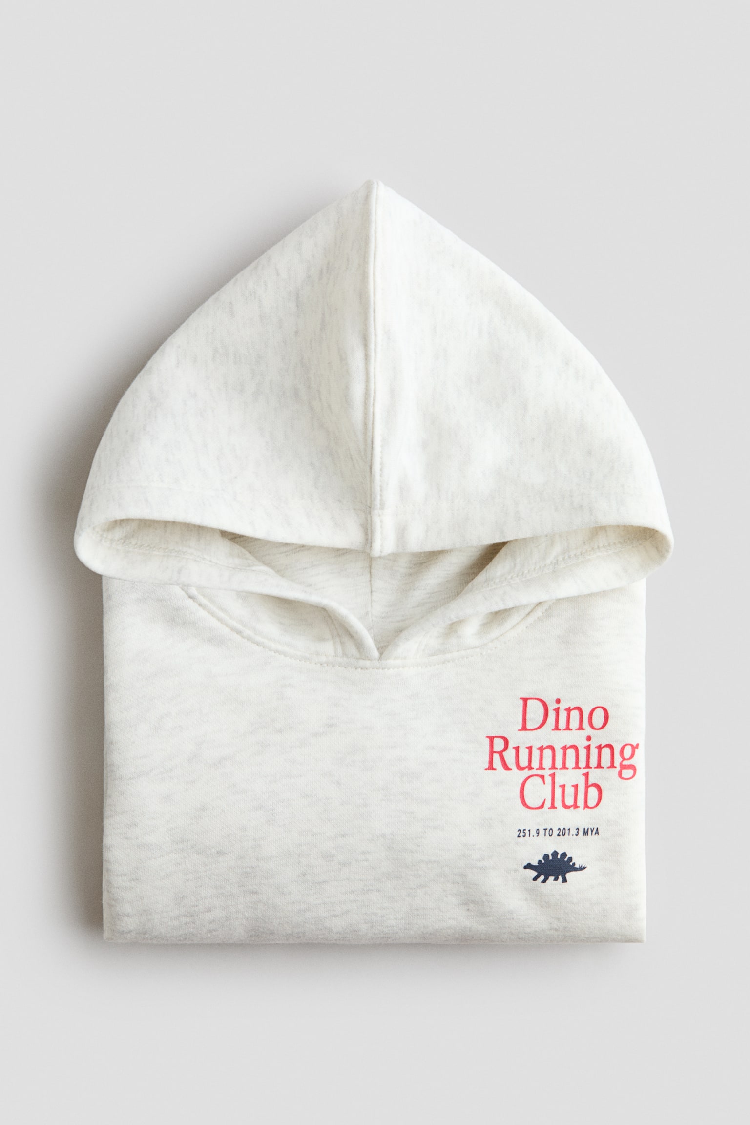 Printed hoodie - Light grey/Dino Running - 2