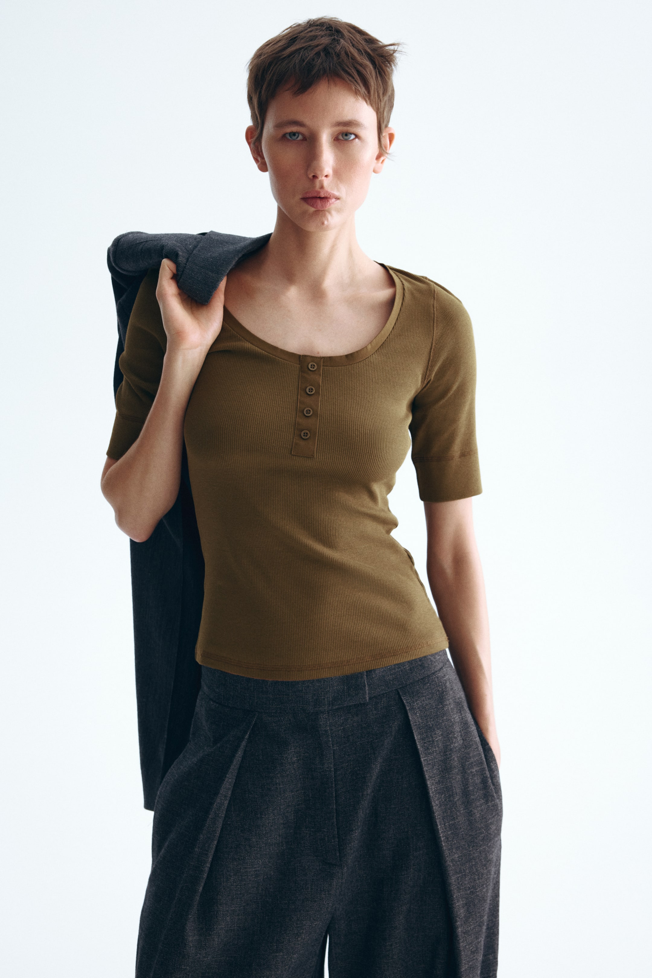 Ribbed Cotton Top