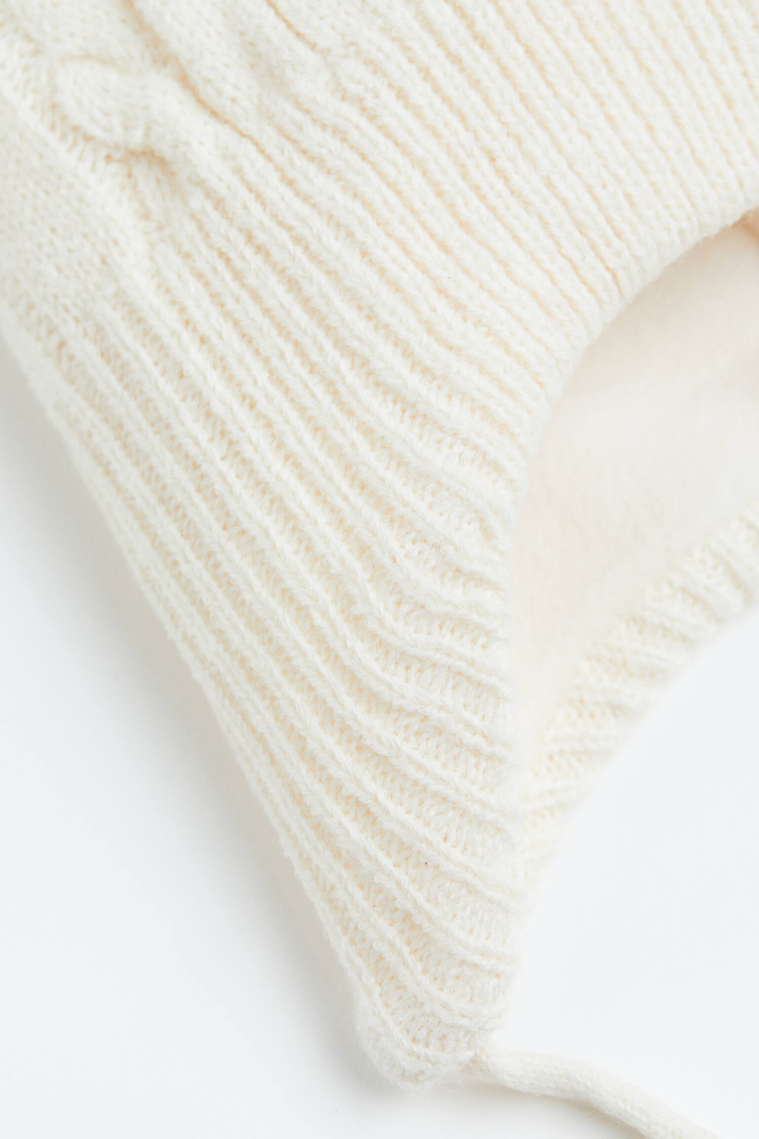 Knit Beanie - Natural white - 2