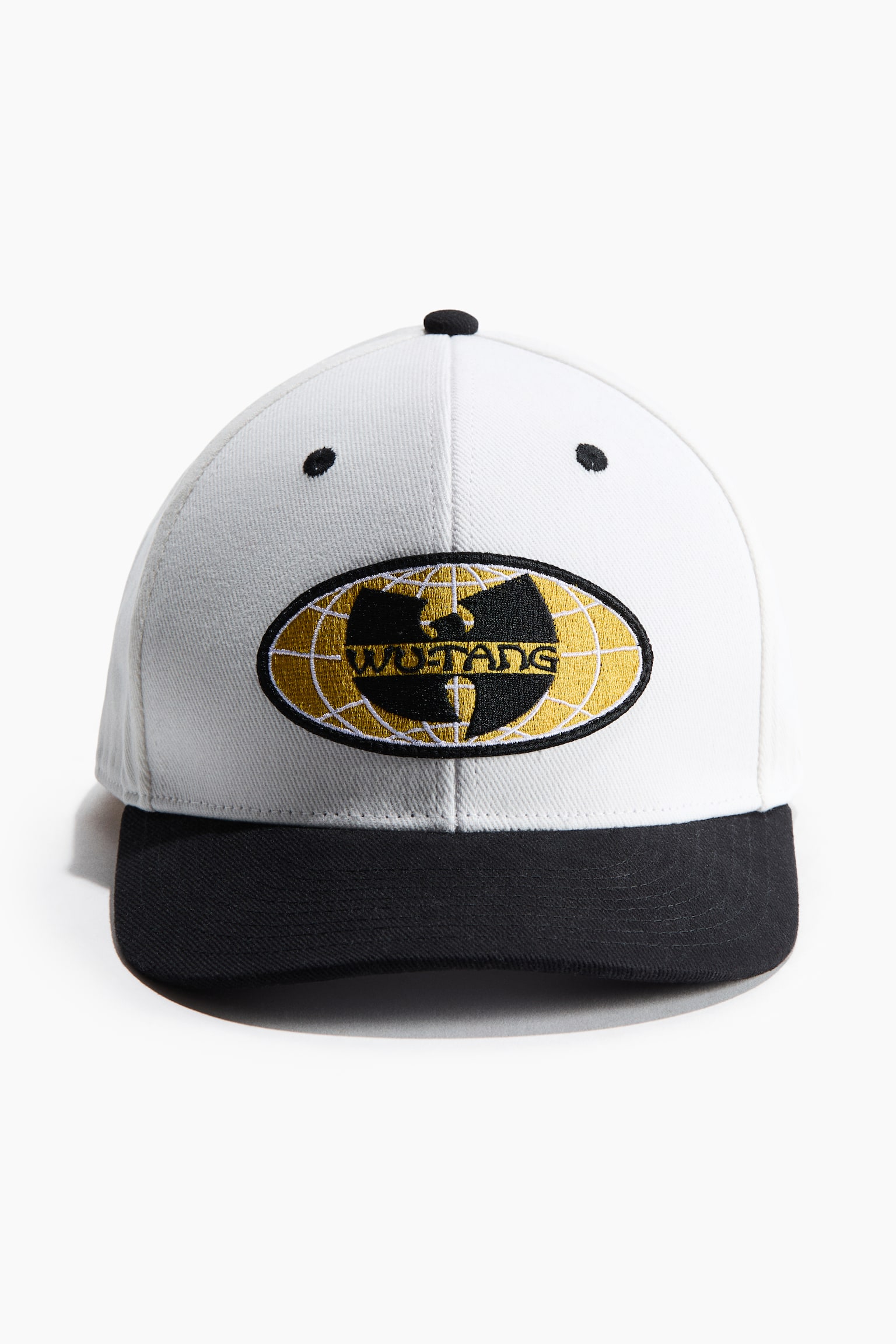 Cotton Twill Cap with Motif - White/Wu-Tang Clan