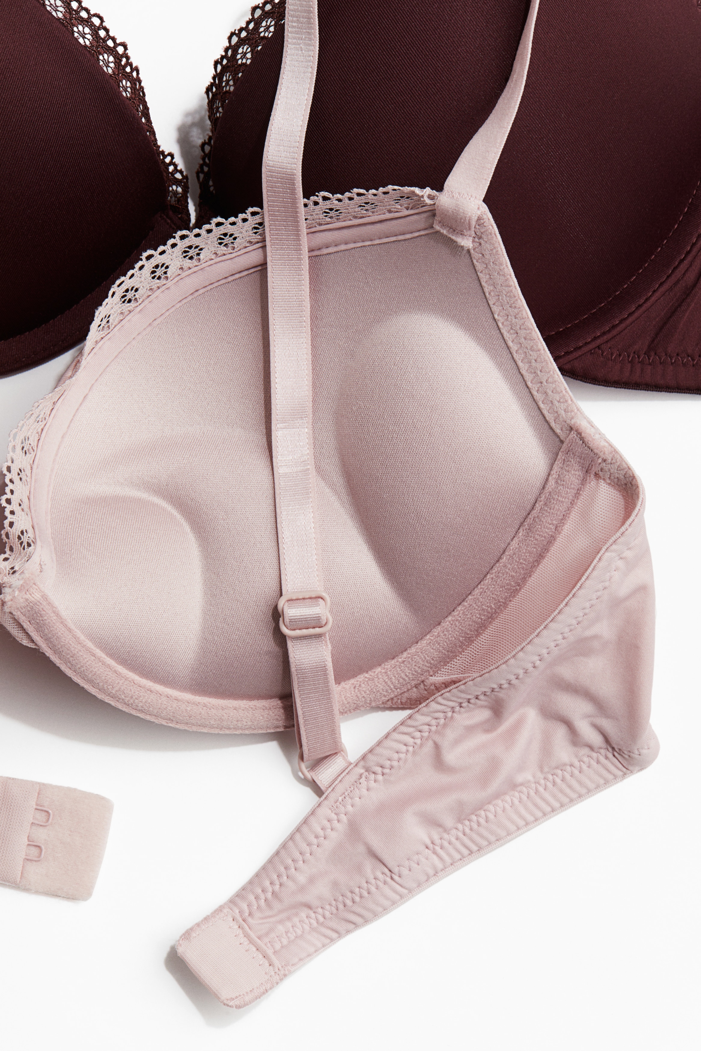 Ensemble Soutien-Gorge 90C Et Slip 40 - H&S - Noir Et Parme - Neuf Avec Étiquettes