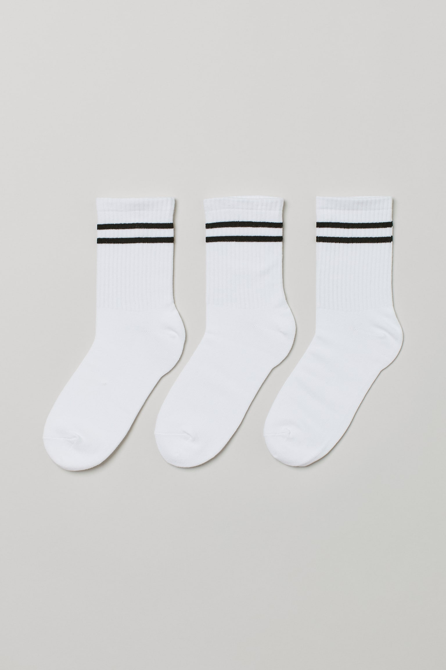 3-pack sports socks - White/Black