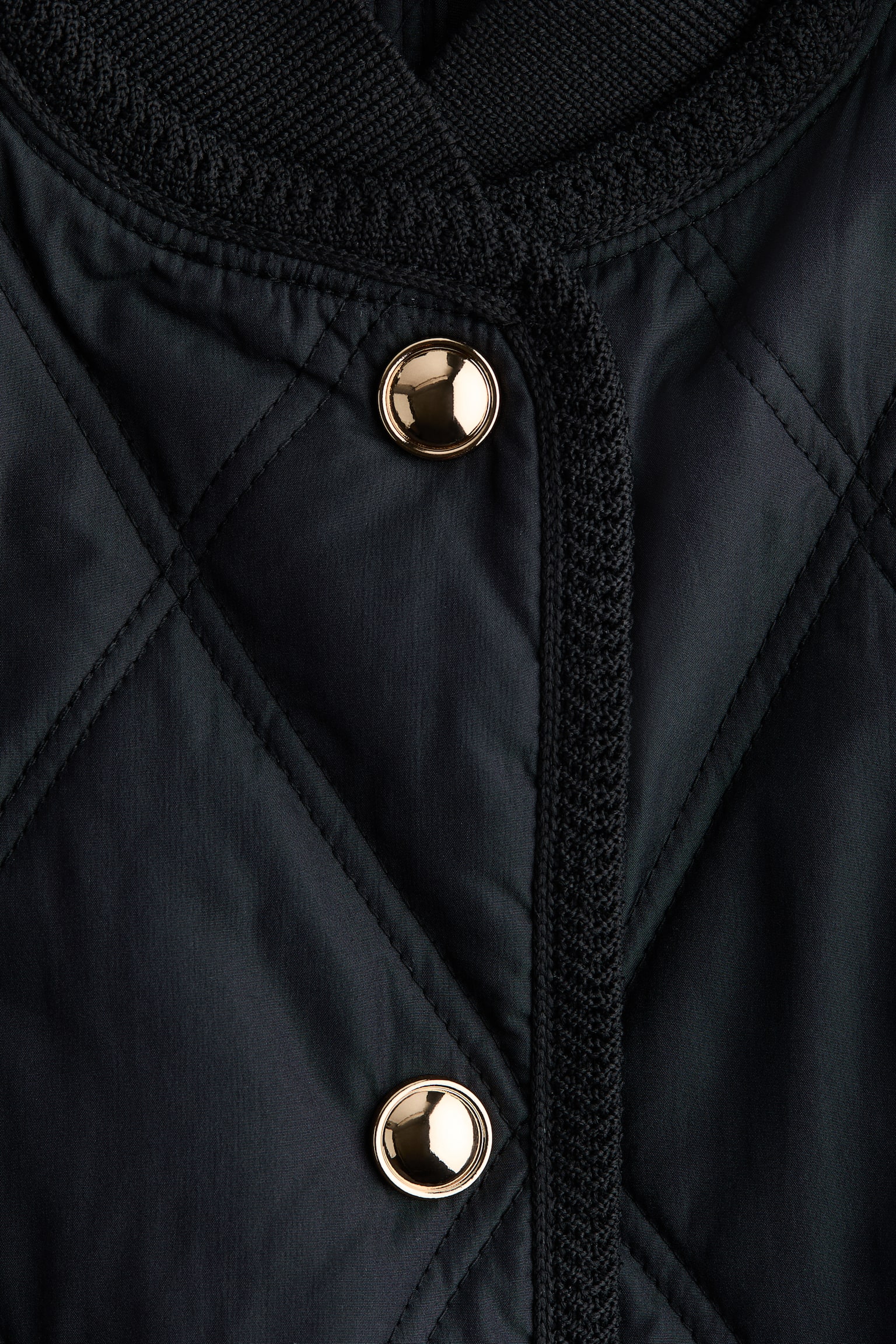 Женская куртка H&M Thermolite® Quilted, цвет: Чёрный — фото 6