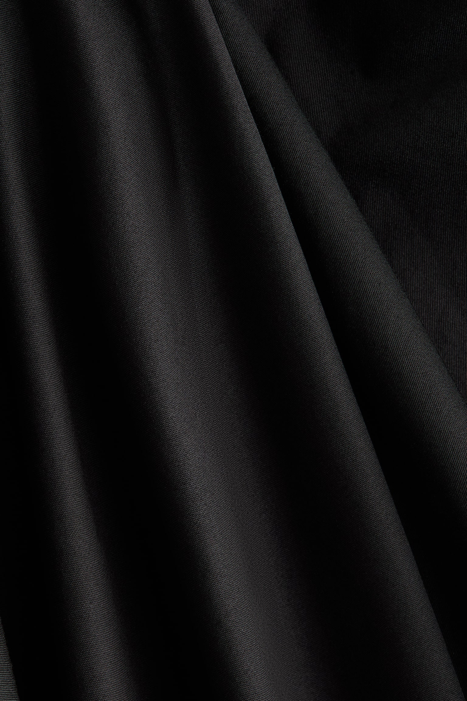 Женское платье H&M Tie-Detail Satin Twill, цвет: Чёрный — фото 6