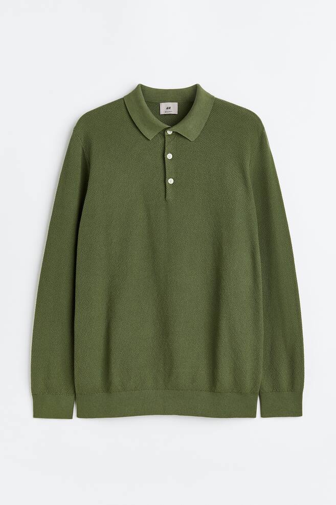 Regular Fit Polo shirt - Dark green/Cream/Blue - 2