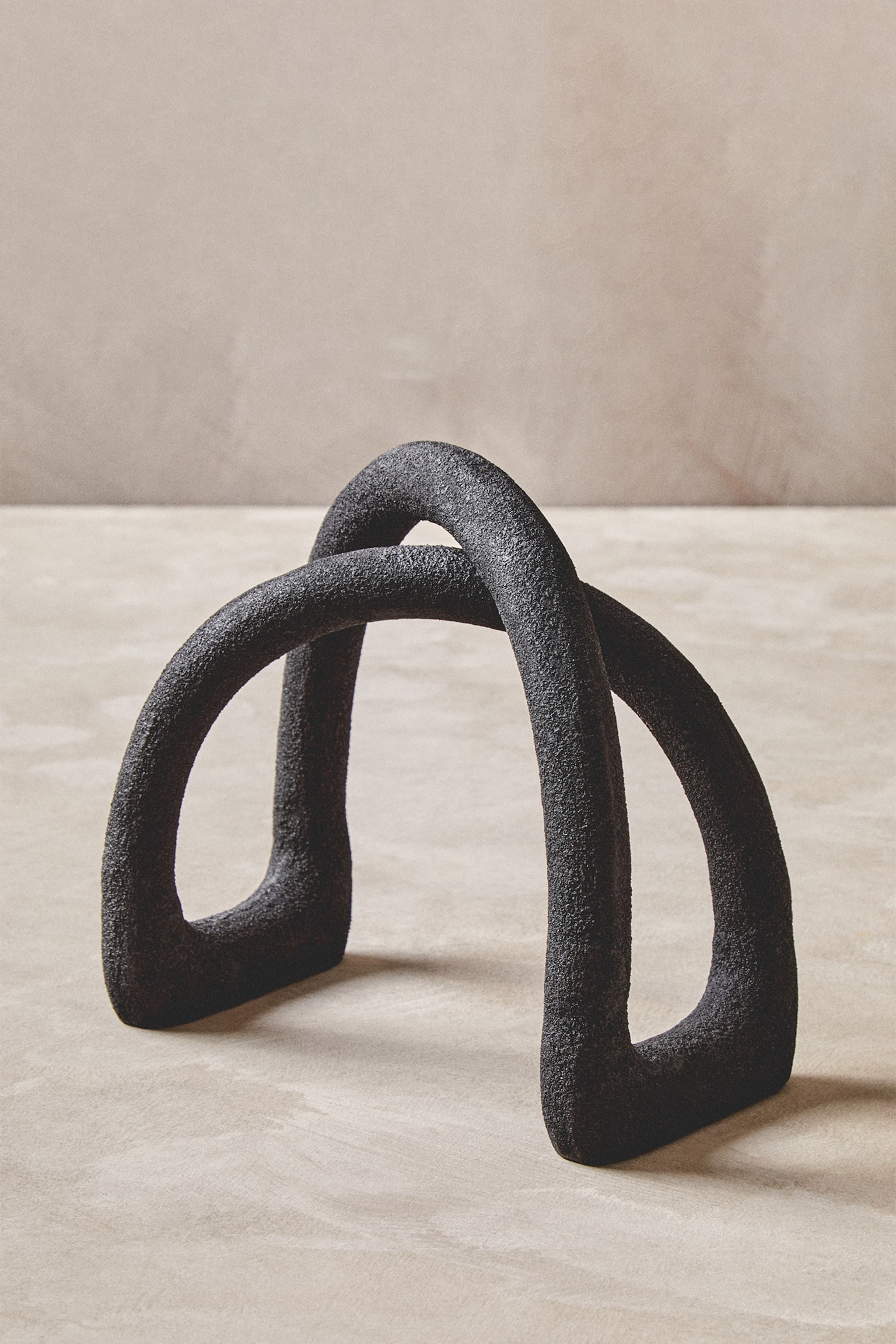 Deriva Textured Sculpture - Black - 3